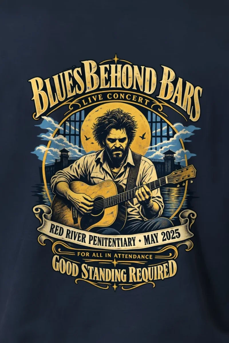 "Blues Beyond Bars" Heavyweight Unisex Crewneck T-shirt