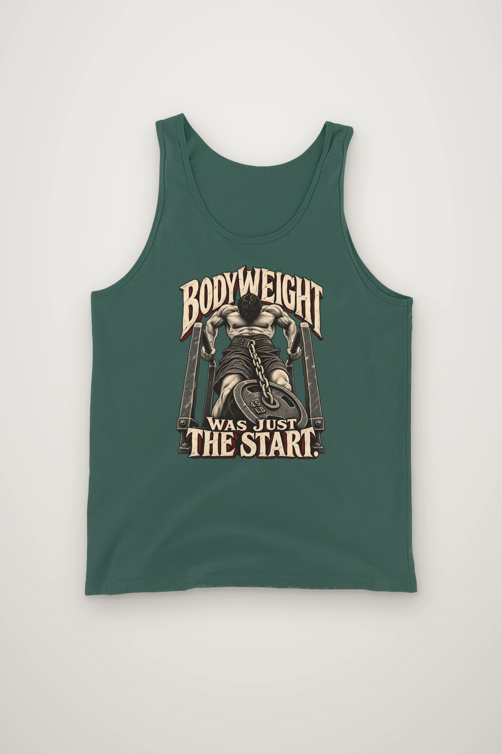 "Bodyweight Was Just the Start" Unisex Jersey Tank