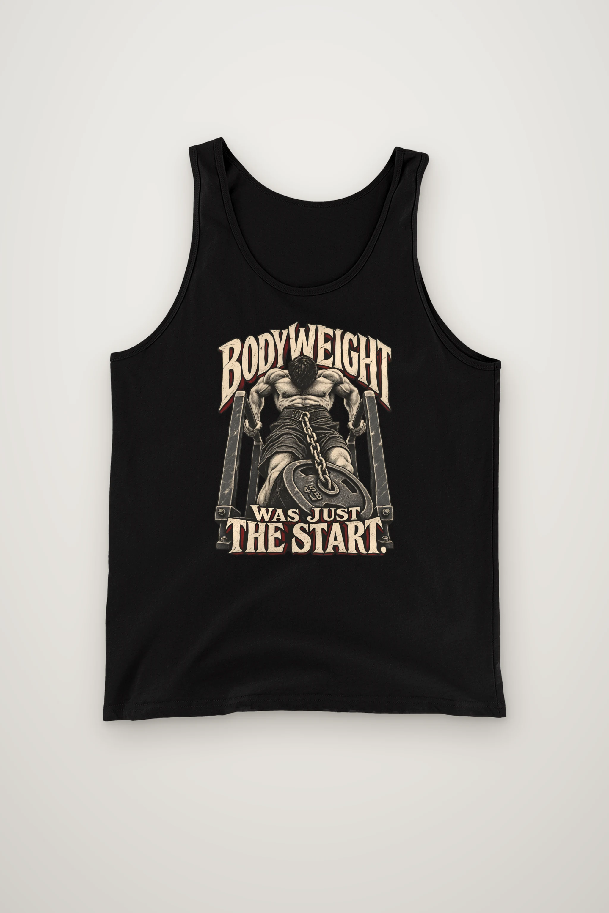 "Bodyweight Was Just the Start" Unisex Jersey Tank