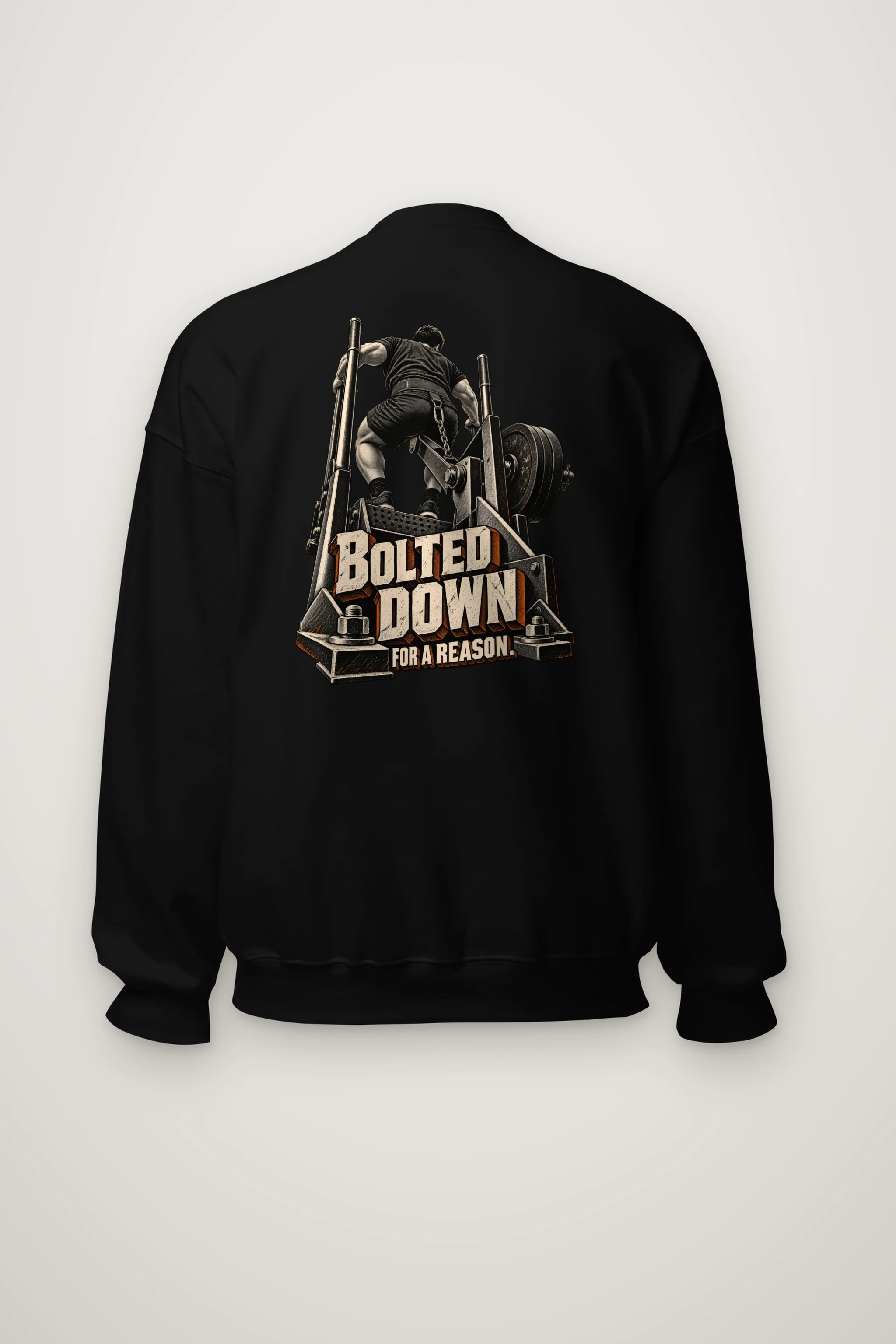"Bolted Down for a Reason" Heavy Blend Unisex Crewneck Sweatshirt