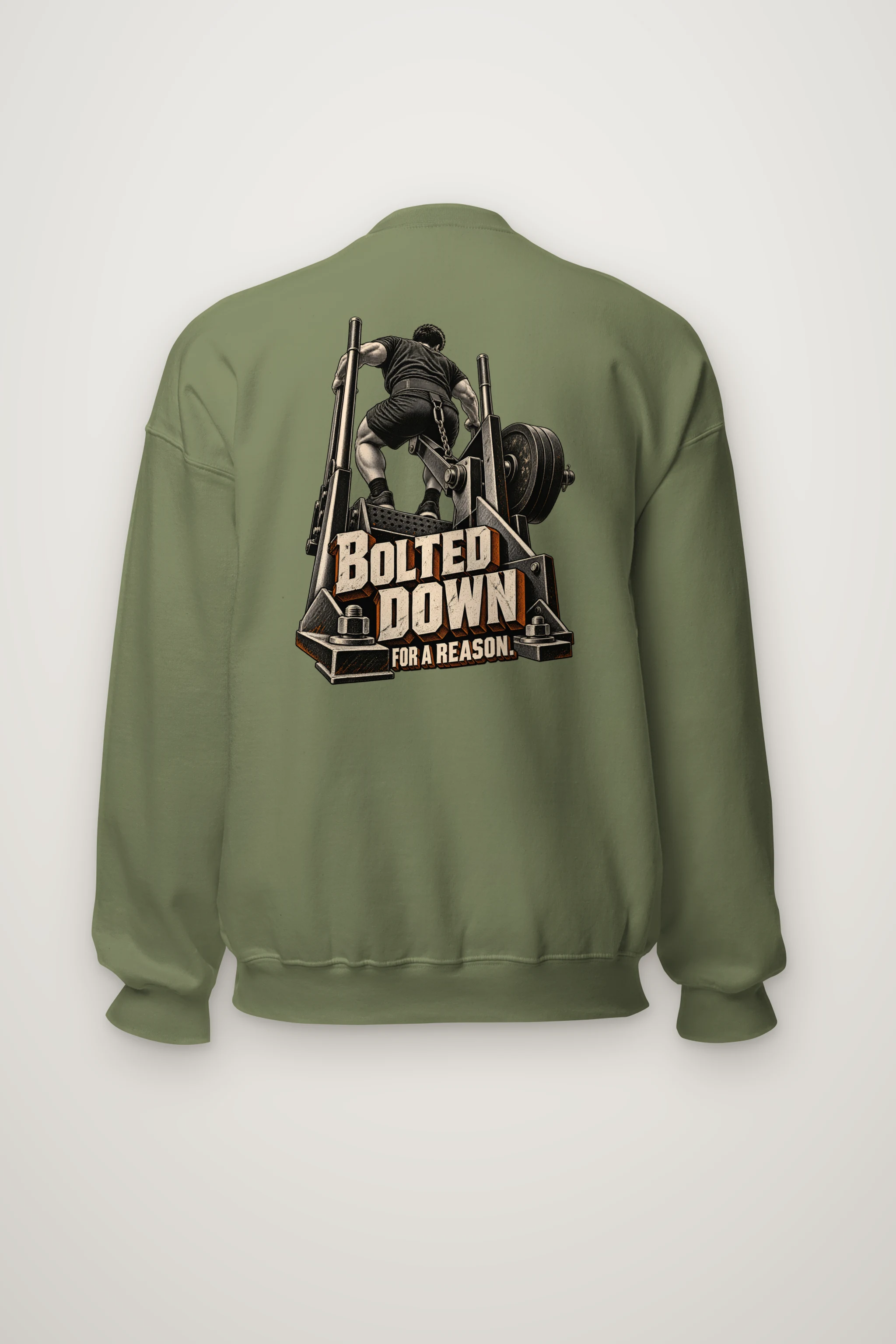 "Bolted Down for a Reason" Heavy Blend Unisex Crewneck Sweatshirt