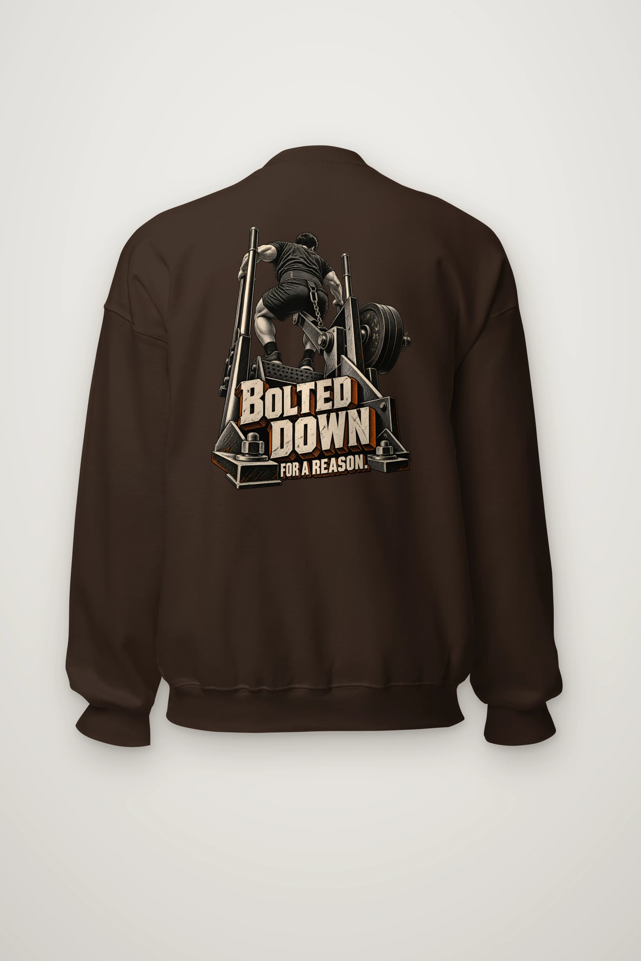 "Bolted Down for a Reason" Heavy Blend Unisex Crewneck Sweatshirt