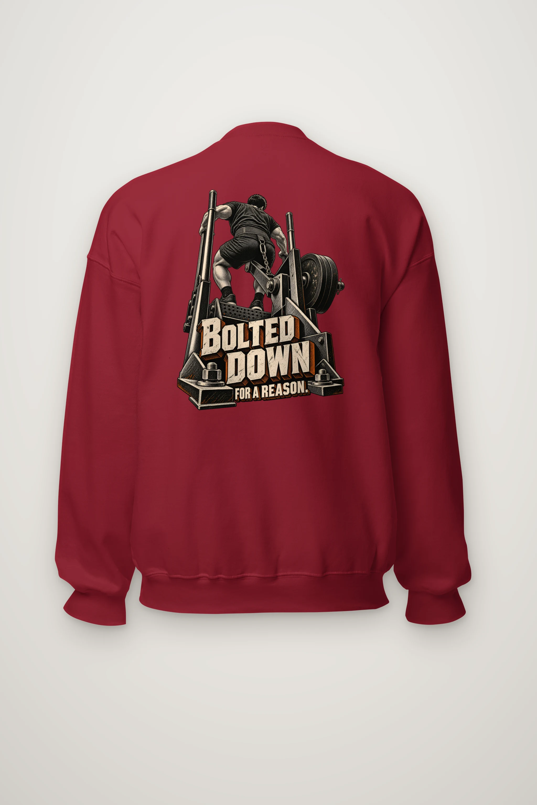 "Bolted Down for a Reason" Heavy Blend Unisex Crewneck Sweatshirt