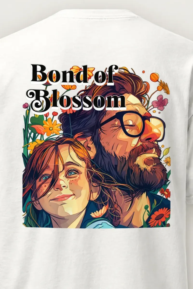 "Bond Of Blossom" Heavyweight Unisex Crewneck T-shirt
