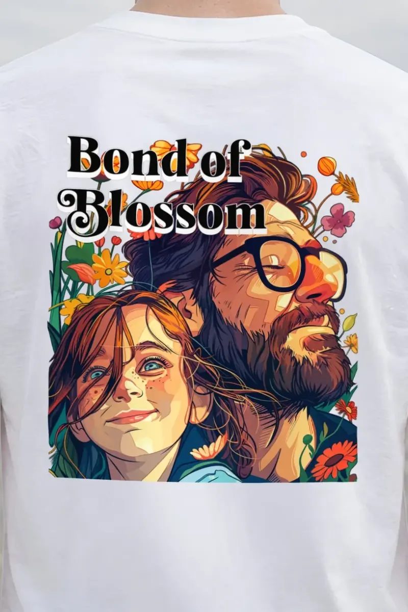 "Bond Of Blossom" Heavyweight Unisex Crewneck T-shirt