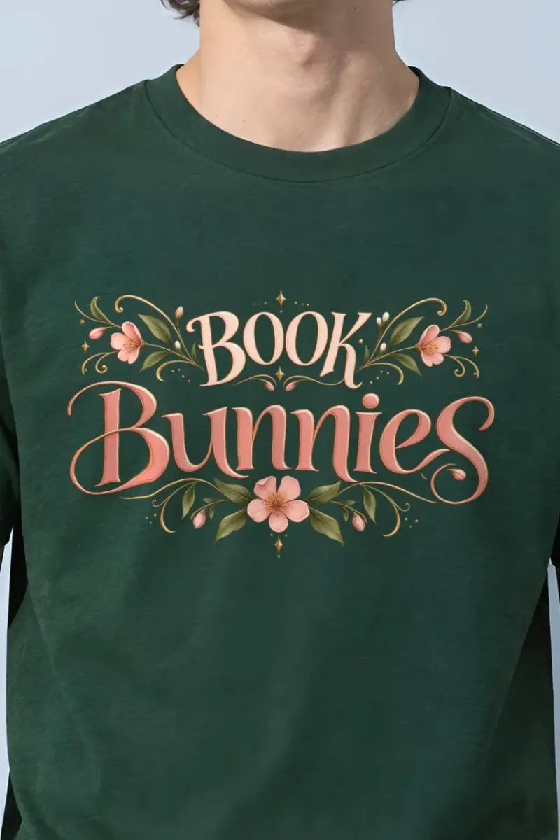 "Book Bunnies" Heavyweight Unisex Crewneck T-shirt