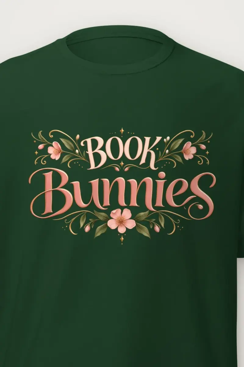 "Book Bunnies" Heavyweight Unisex Crewneck T-shirt
