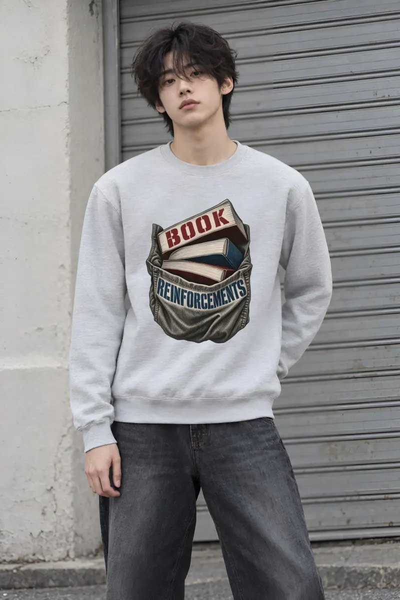 “Book Reinforcements” Heavy Blend Unisex Crewneck Sweatshirt