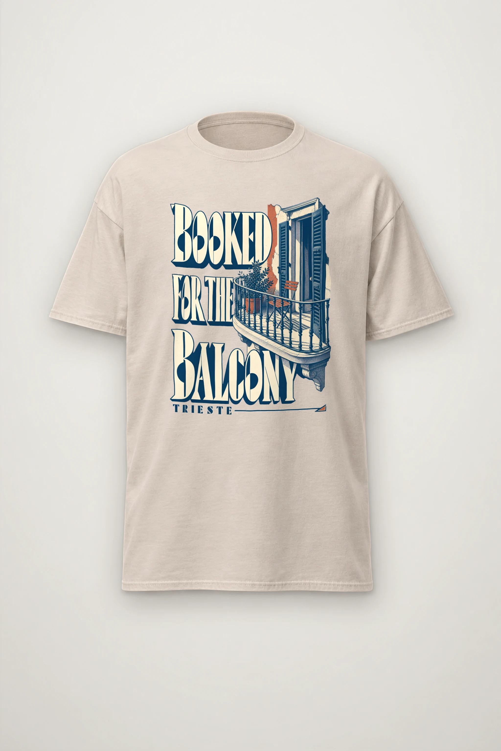 "BOOKED FOR THE BALCONY" Heavyweight Unisex Crewneck T-shirt