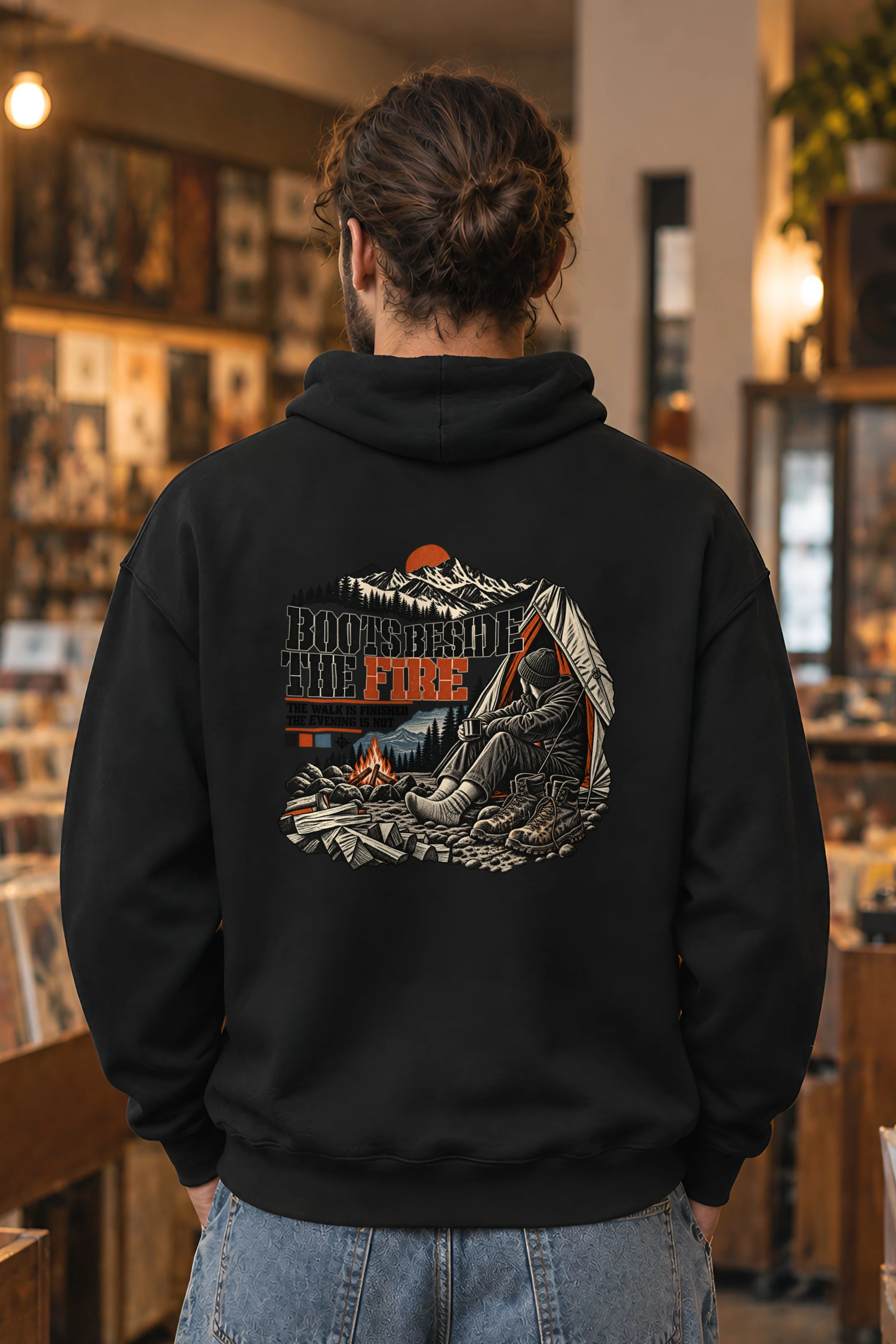 "Boots Beside the Fire" Heavy Blend Unisex Pullover Hoodie