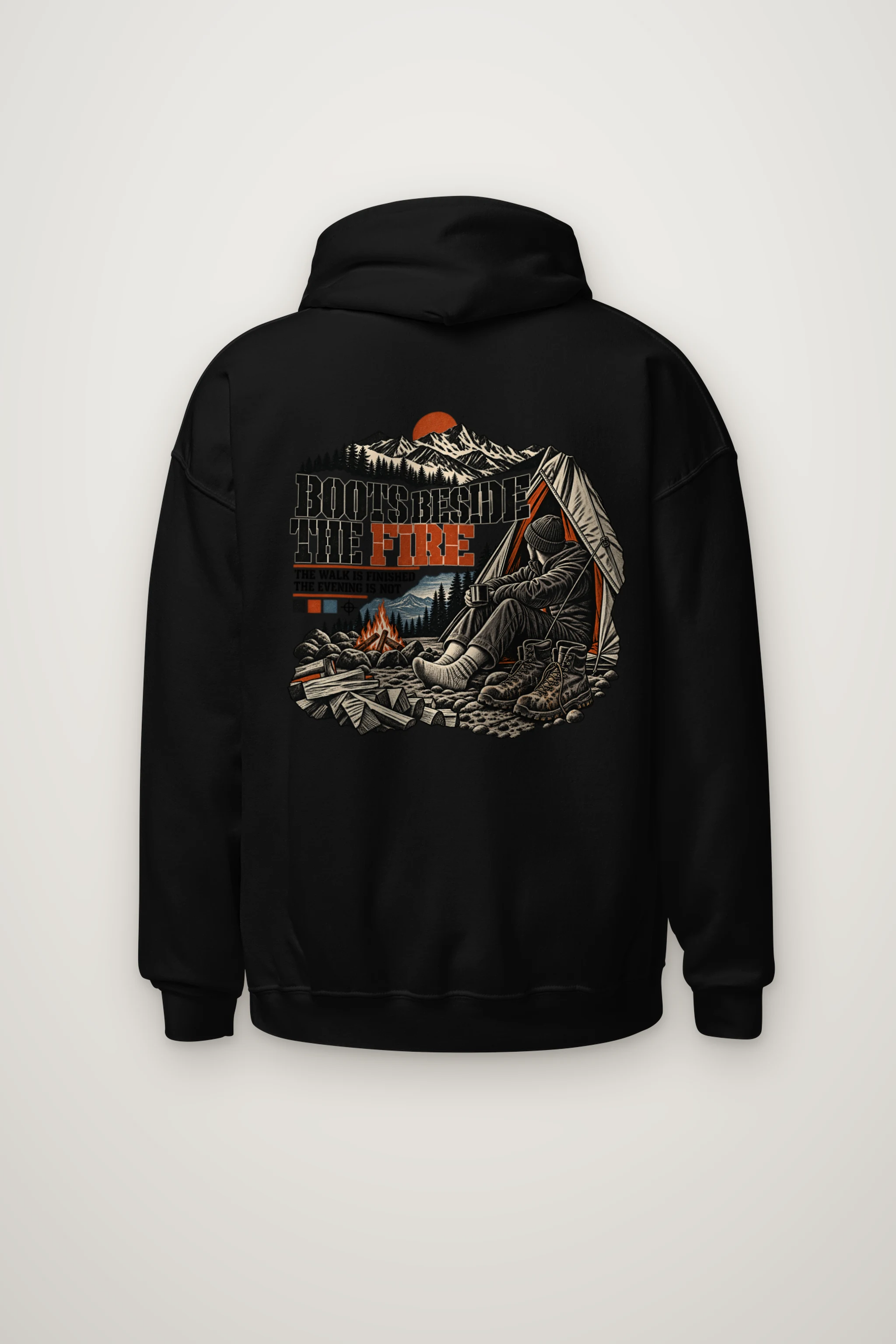 "Boots Beside the Fire" Heavy Blend Unisex Pullover Hoodie