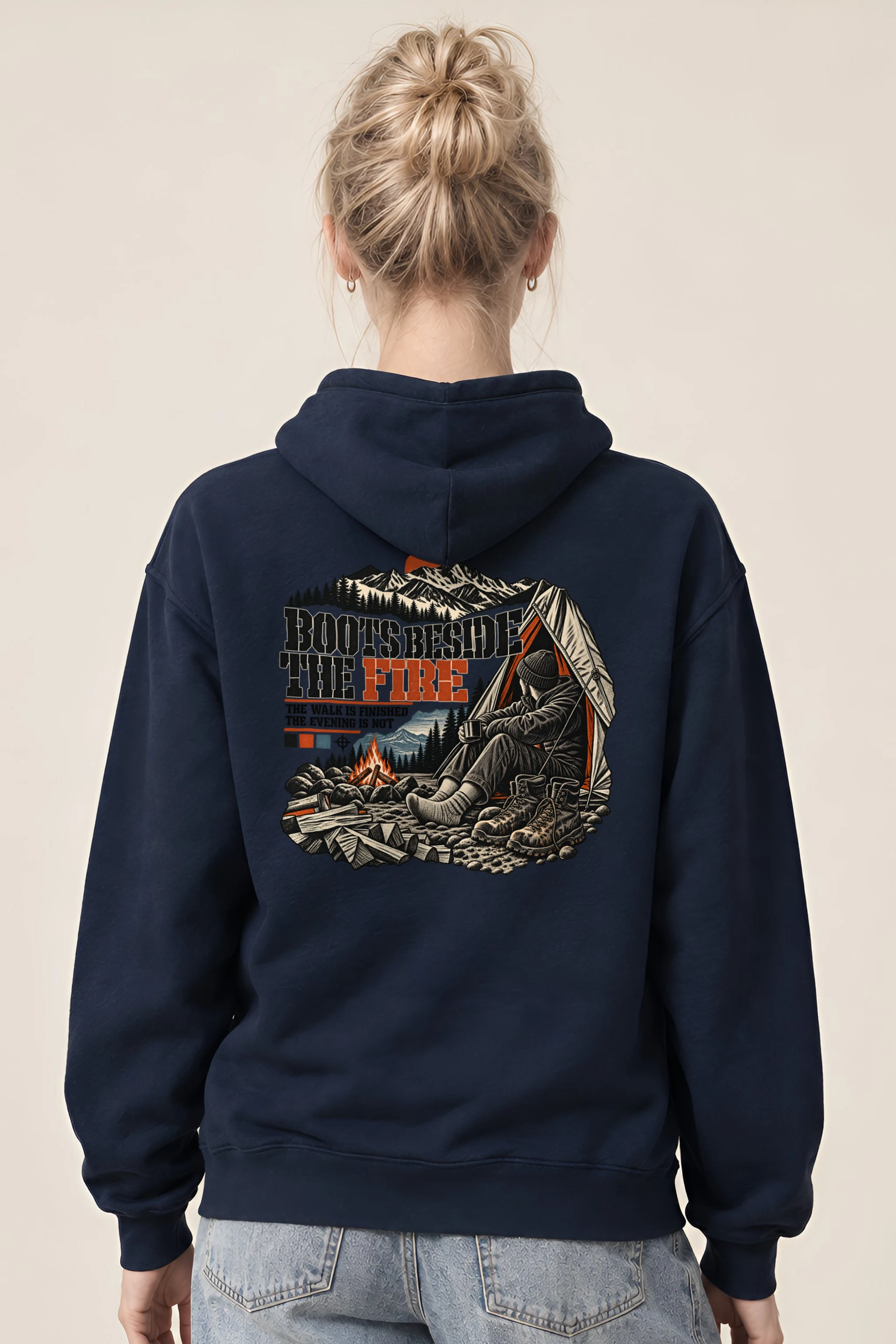 "Boots Beside the Fire" Heavy Blend Unisex Pullover Hoodie