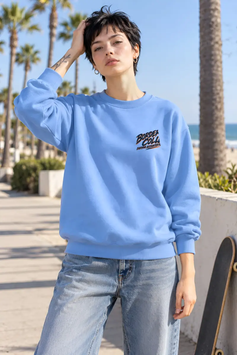 "Border Collie Everyone Accounted For" Heavy Blend Unisex Crewneck Sweatshirt