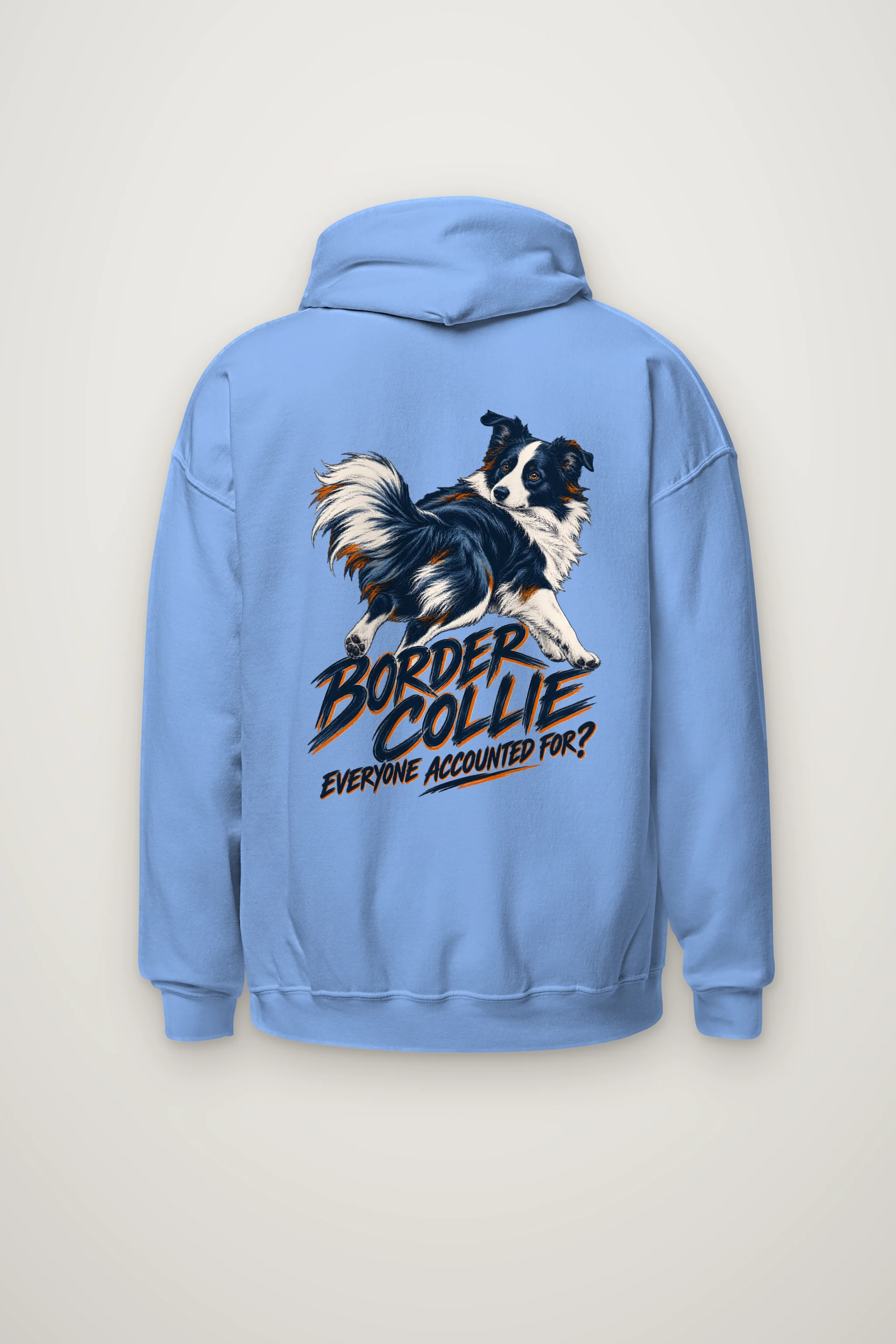 "Border Collie Everyone Accounted For" Heavy Blend Unisex Pullover Hoodie