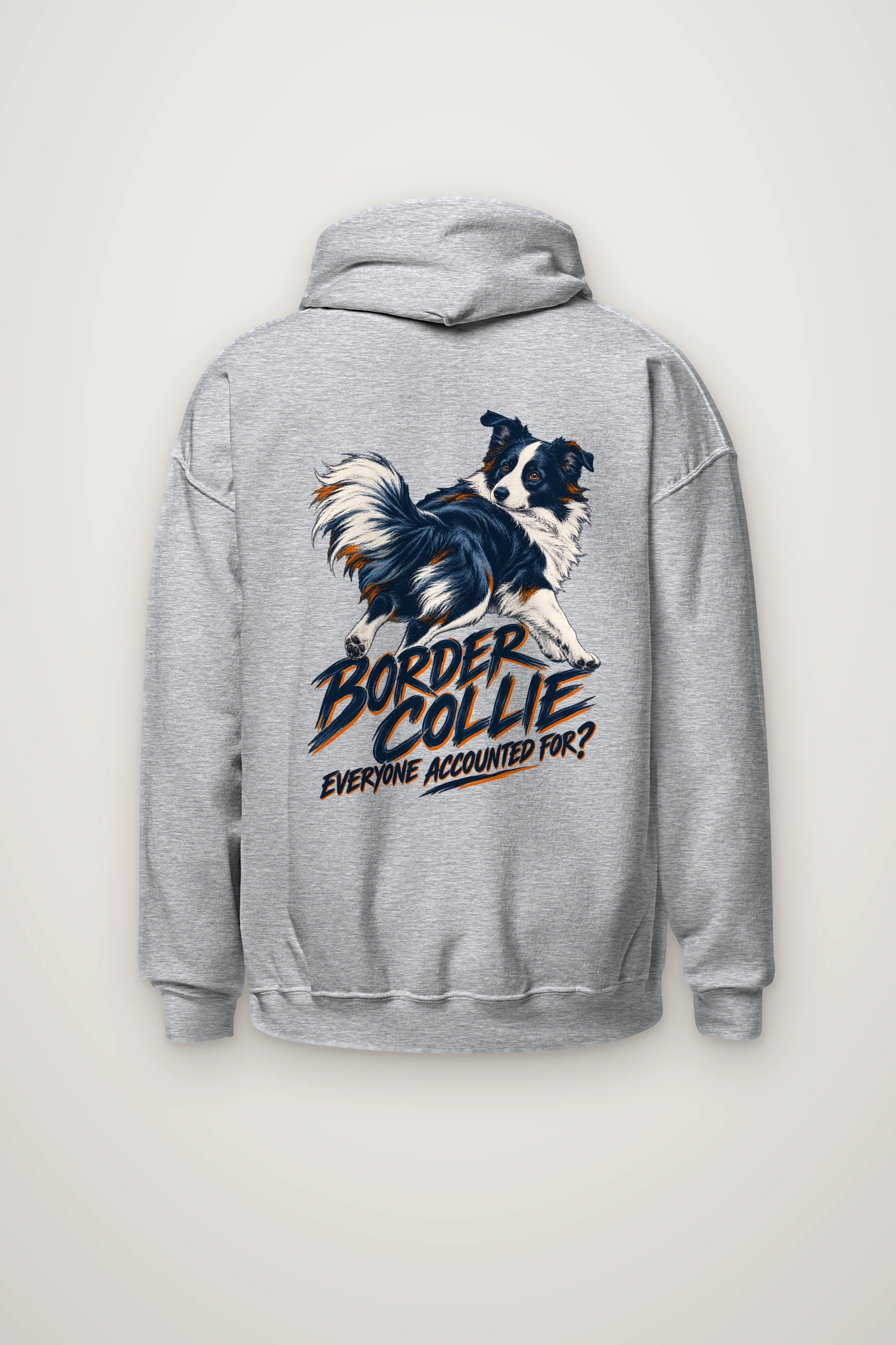 "Border Collie Everyone Accounted For" Heavy Blend Unisex Pullover Hoodie