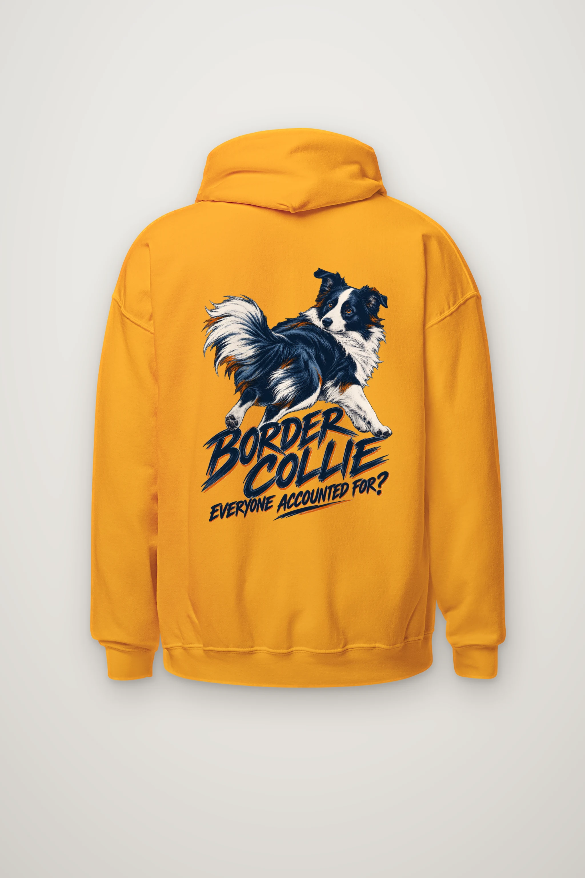 "Border Collie Everyone Accounted For" Heavy Blend Unisex Pullover Hoodie