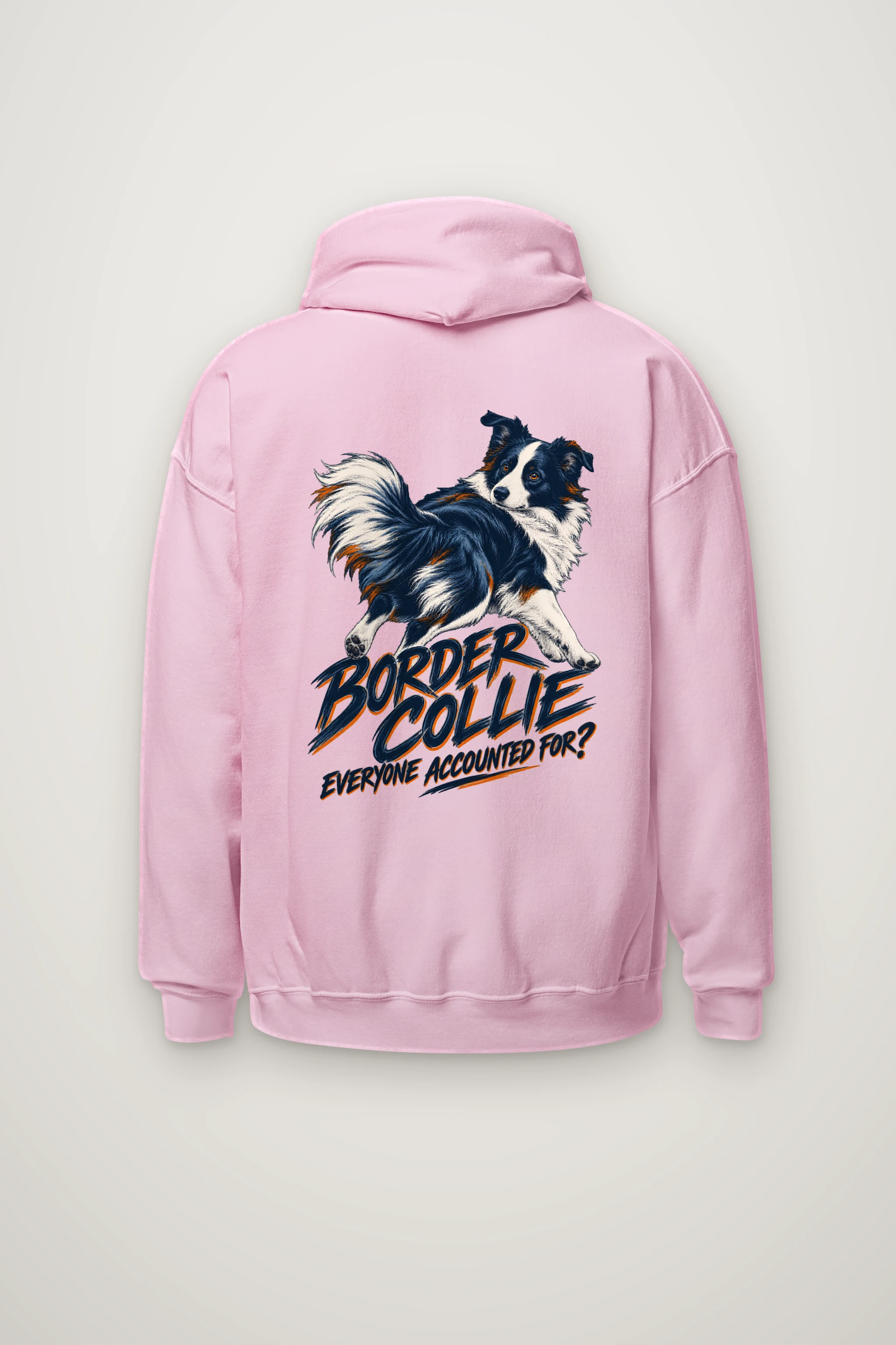 "Border Collie Everyone Accounted For" Heavy Blend Unisex Pullover Hoodie