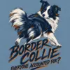 "Border Collie Everyone Accounted For" Unisex Jersey Tank