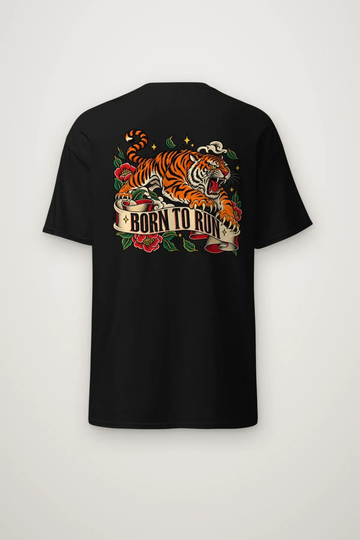 "Born to Run" Heavyweight Unisex Crewneck T-shirt