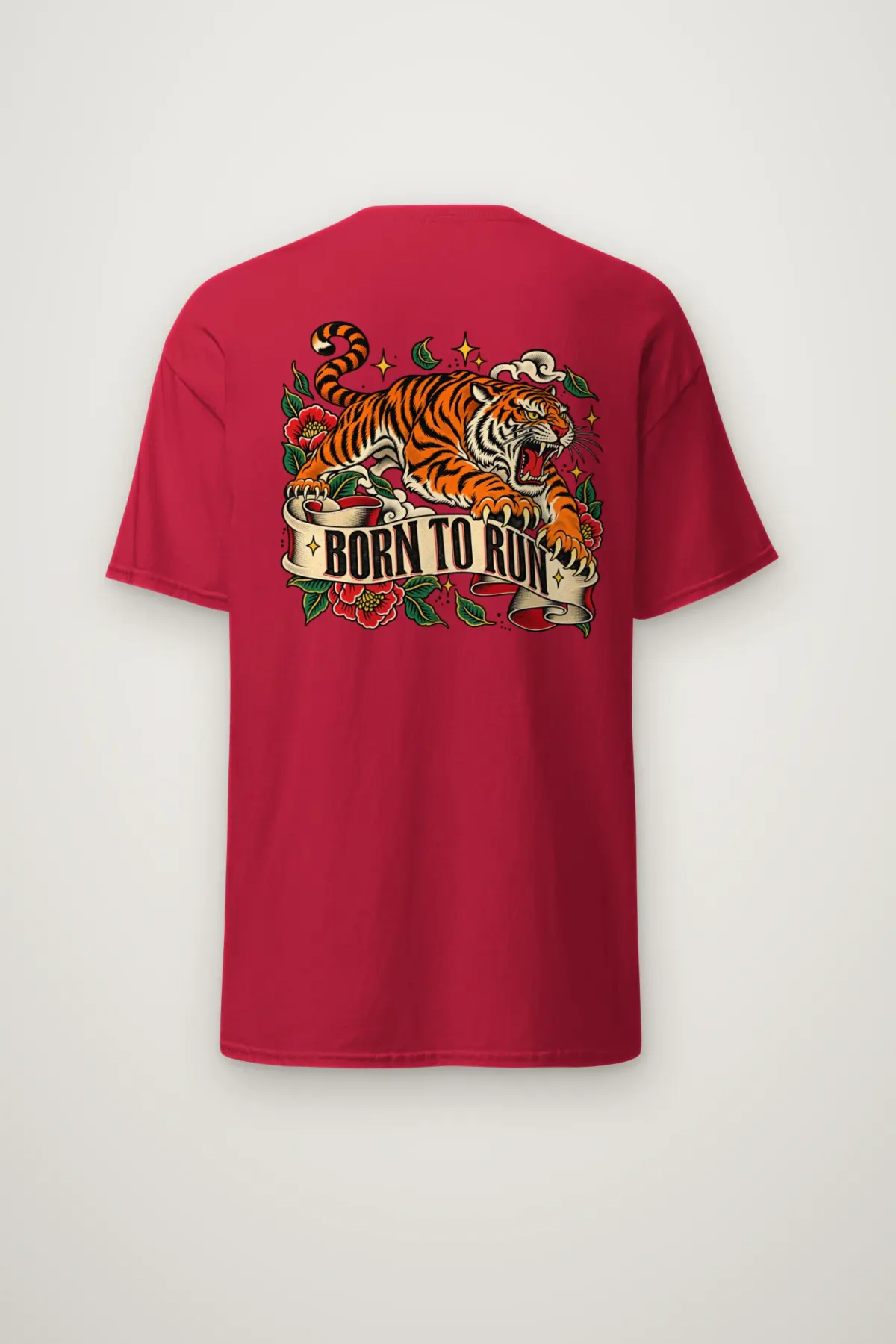 "Born to Run" Heavyweight Unisex Crewneck T-shirt