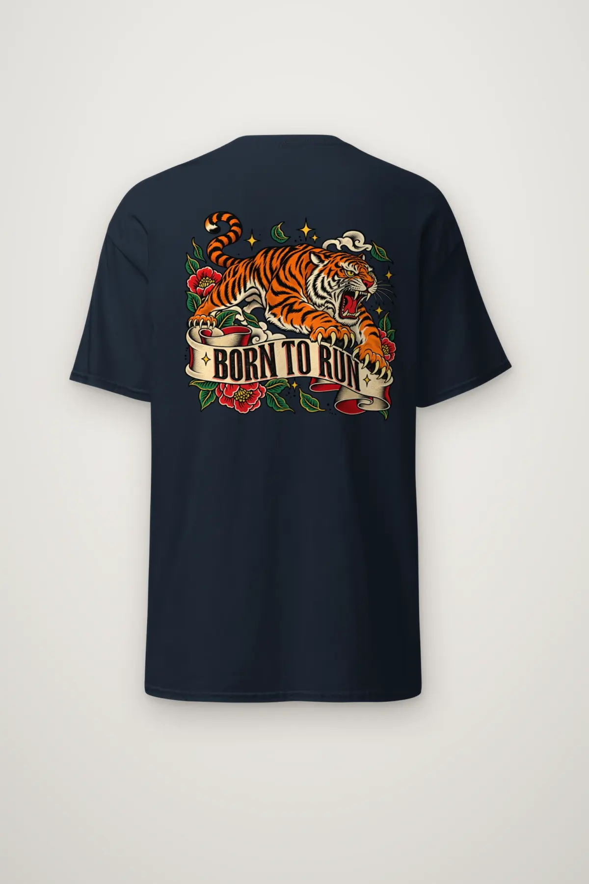 "Born to Run" Heavyweight Unisex Crewneck T-shirt