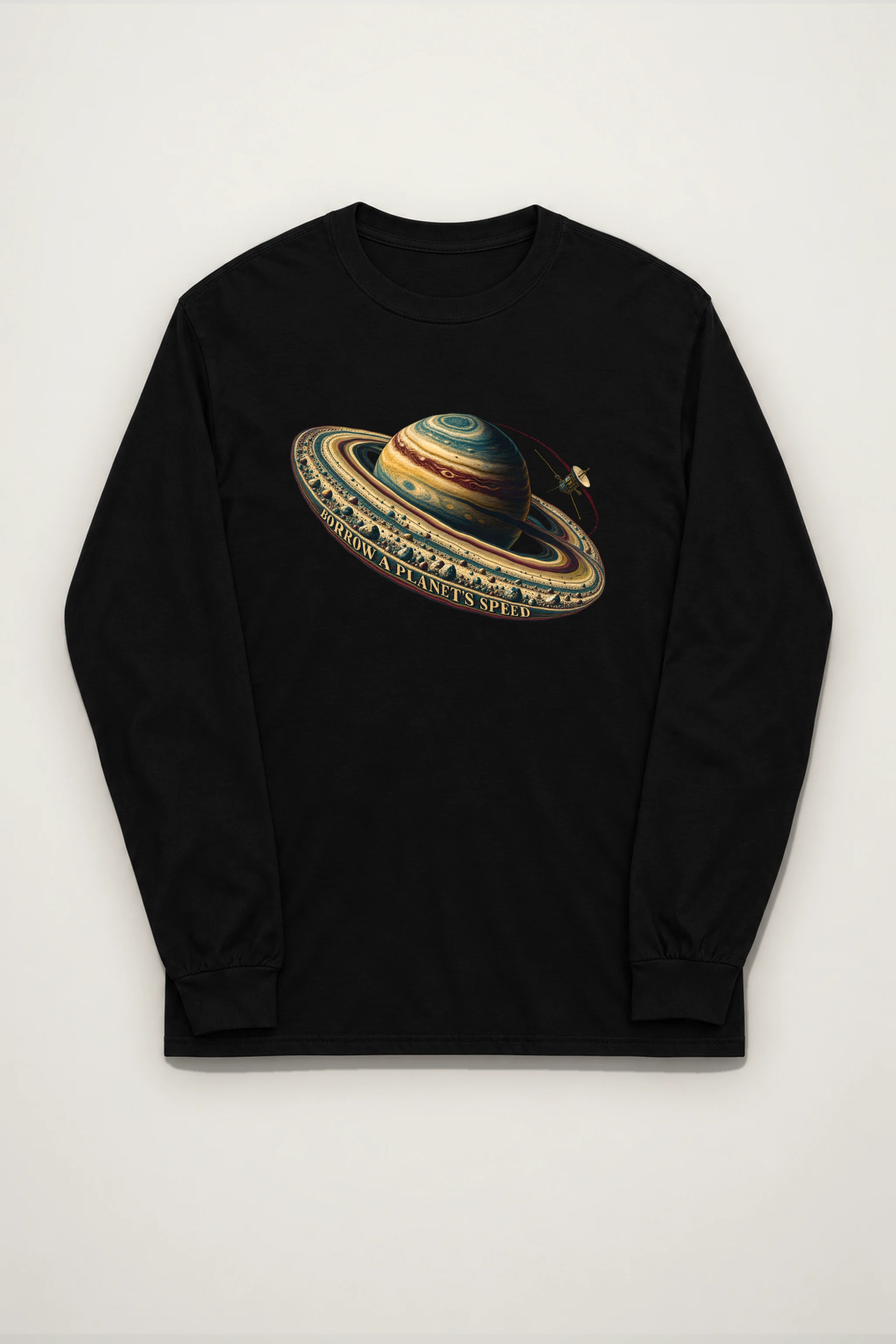 "Borrow a Planet's Speed" Unisex Longsleeve T-shirt