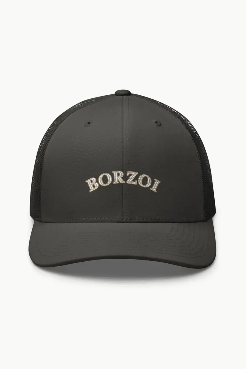 “BORZOI” Retro Trucker Cap · Embroidered