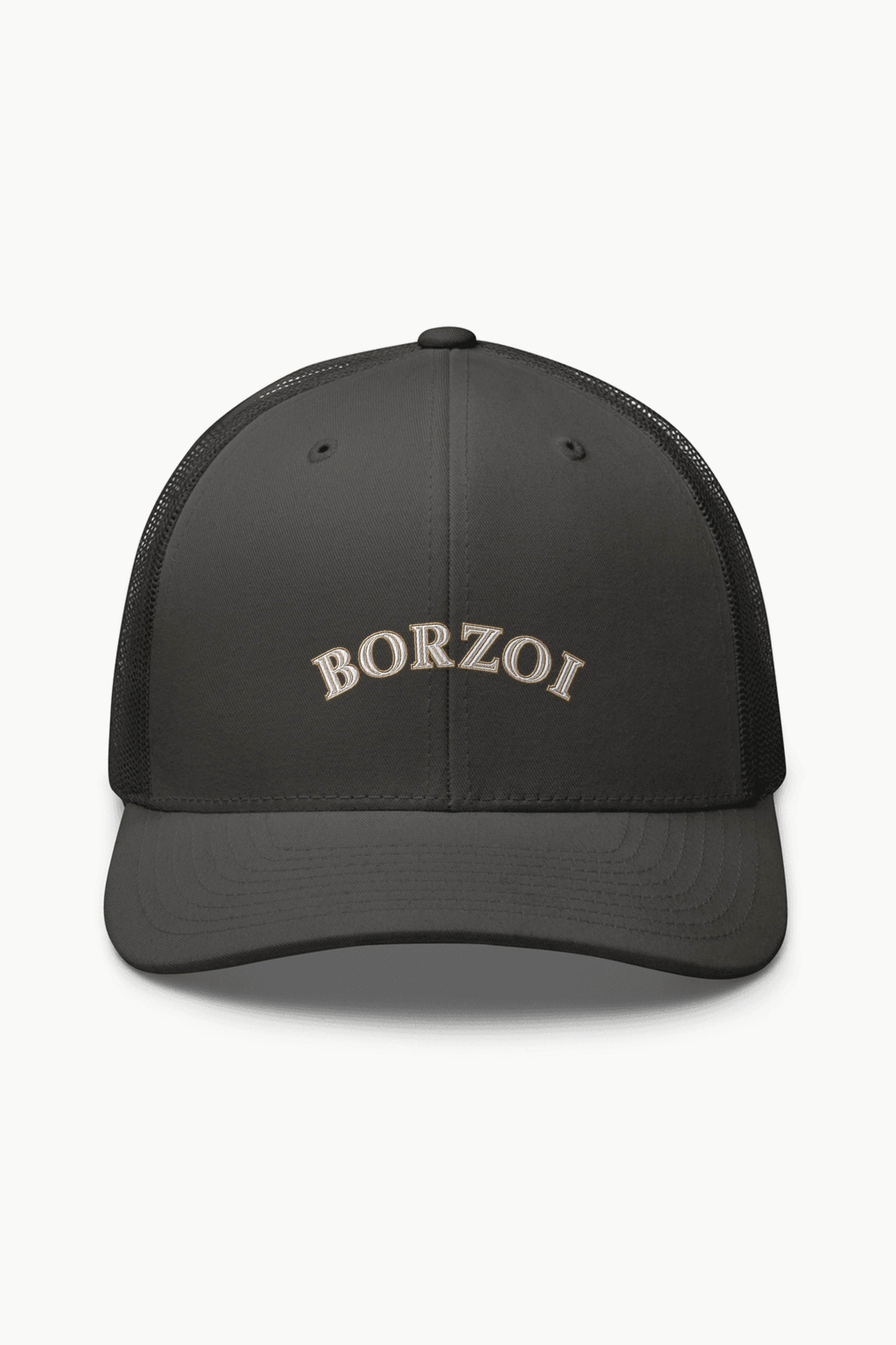 "BORZOI" Retro Trucker Cap · Embroidered