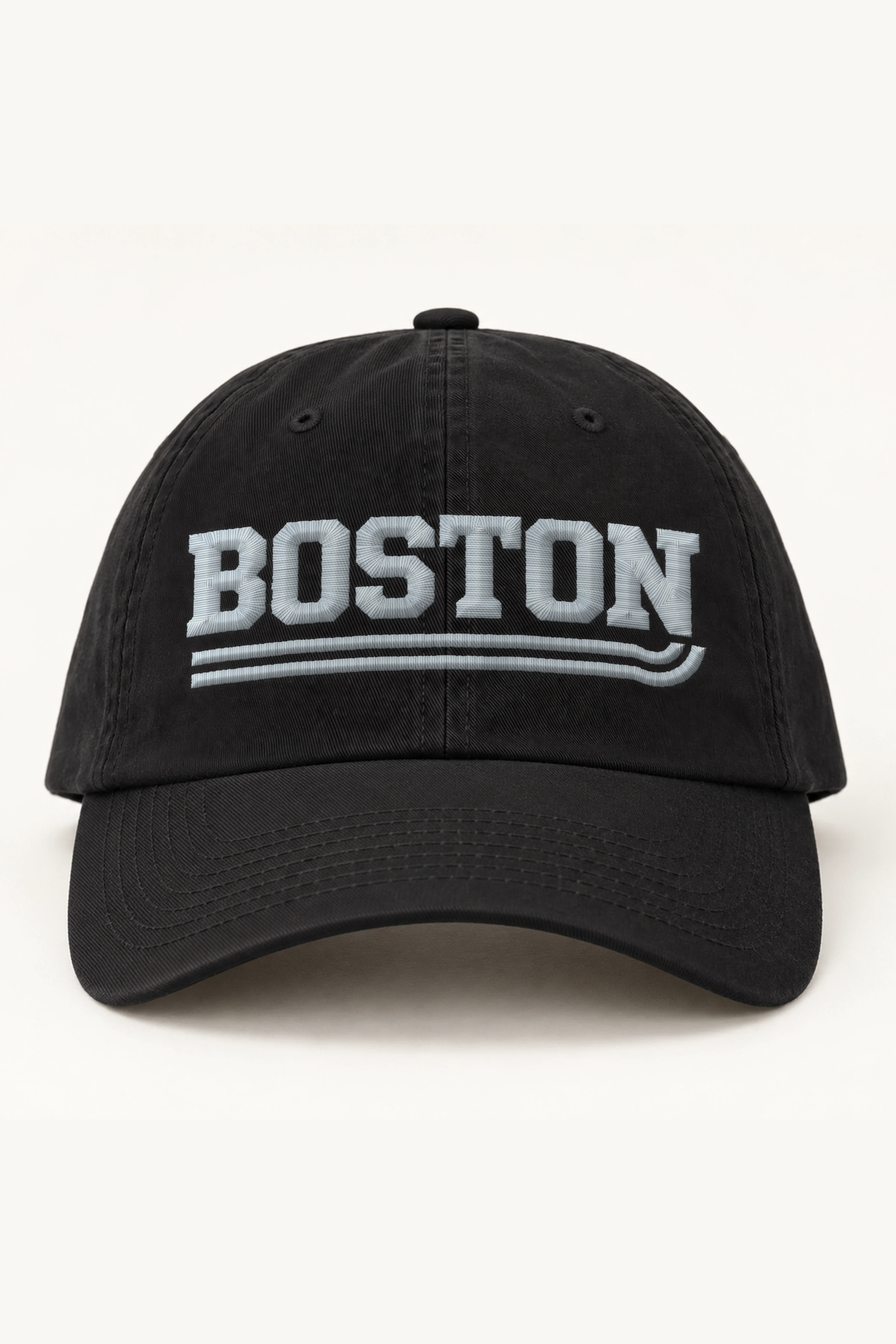 "Boston Block Letter Dad Hat" Classic Dad Hat · Embroidered