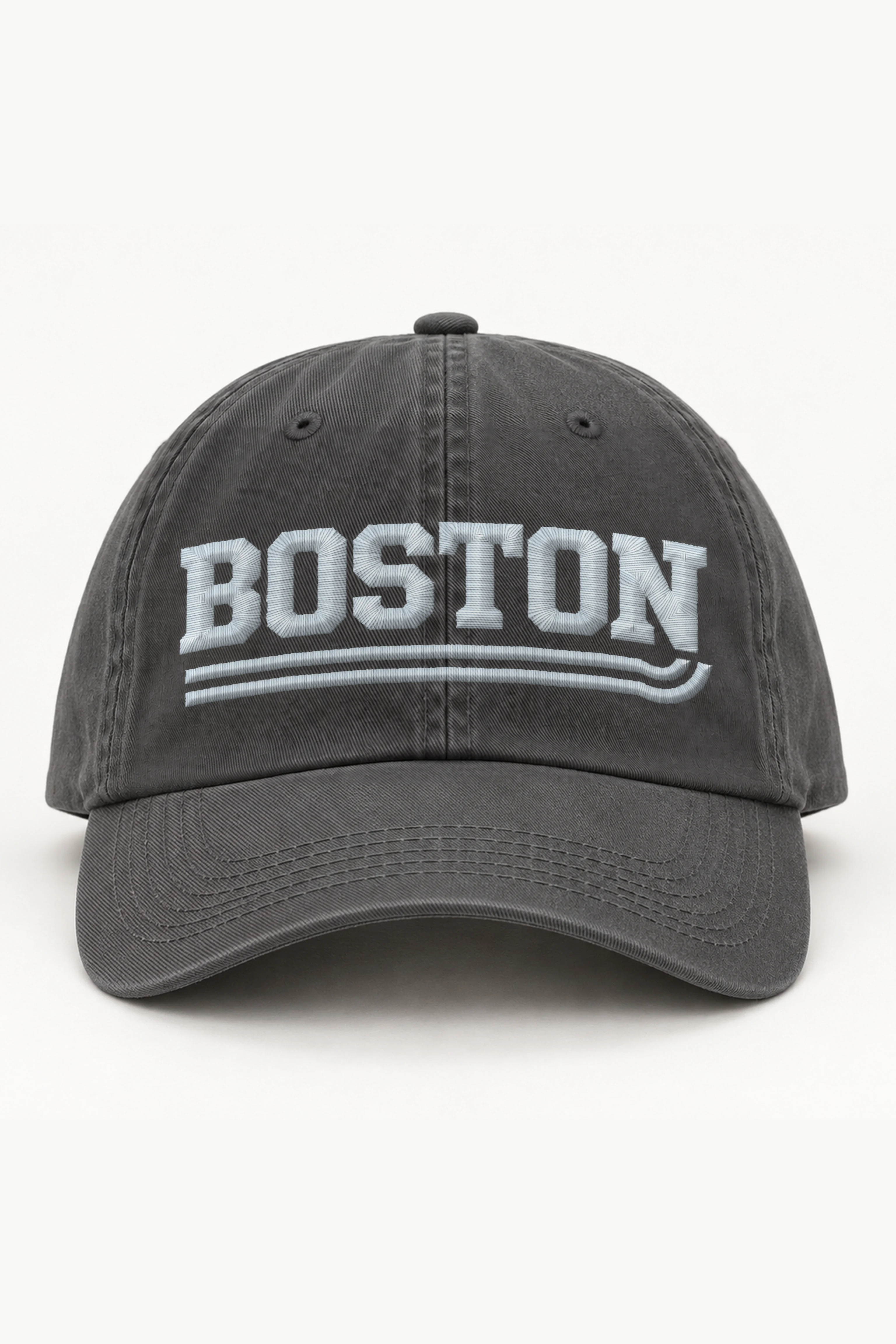 "Boston Block Letter Dad Hat" Classic Dad Hat · Embroidered