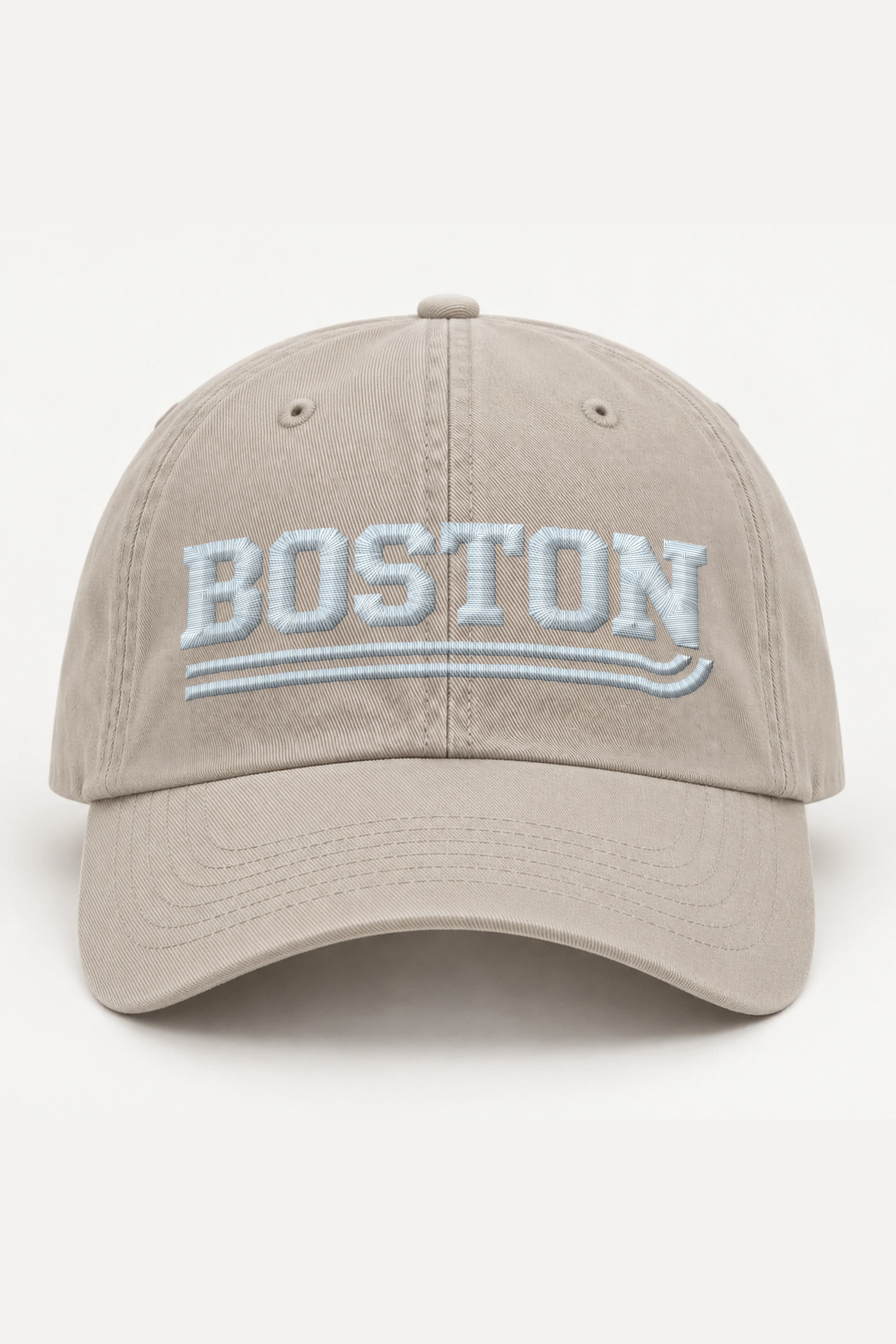 "Boston Block Letter Dad Hat" Classic Dad Hat · Embroidered