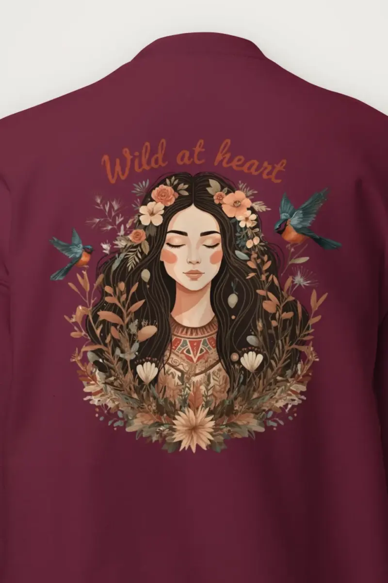 "Botanical Free Spirit" Heavy Blend Unisex Crewneck Sweatshirt
