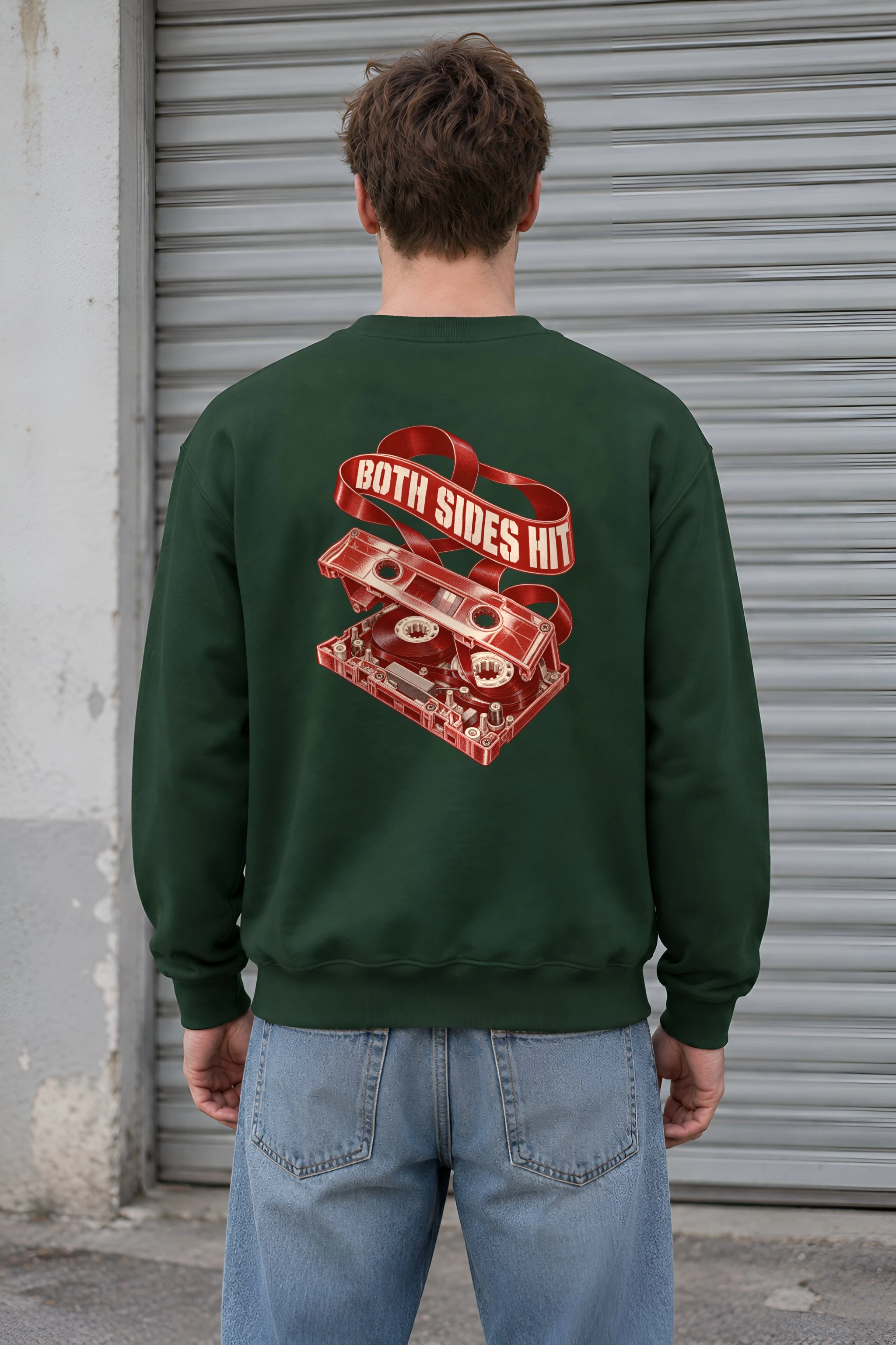 "Both Sides Hit" Heavy Blend Unisex Crewneck Sweatshirt