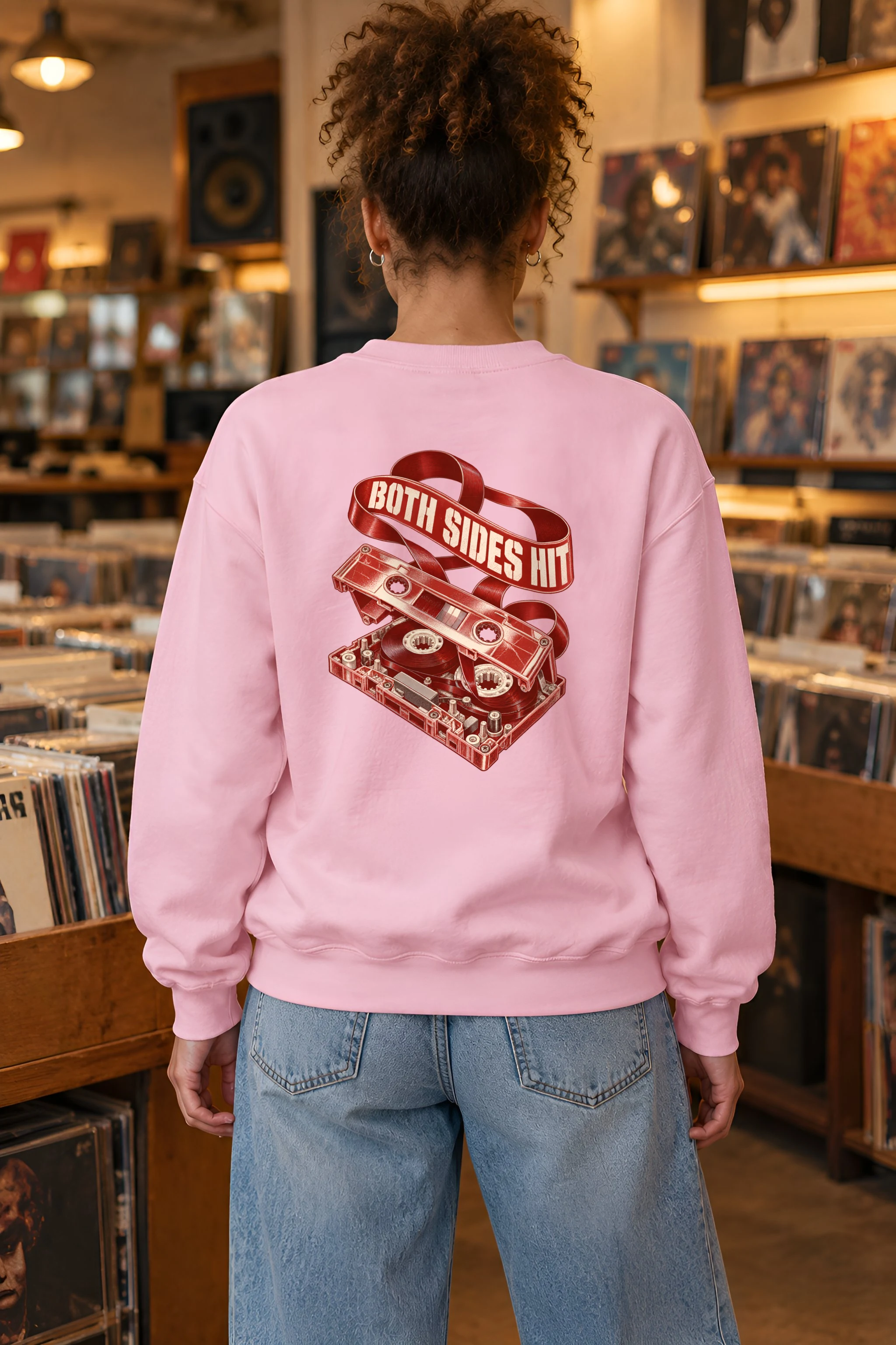 "Both Sides Hit" 1 Crewneck Sweatshirt