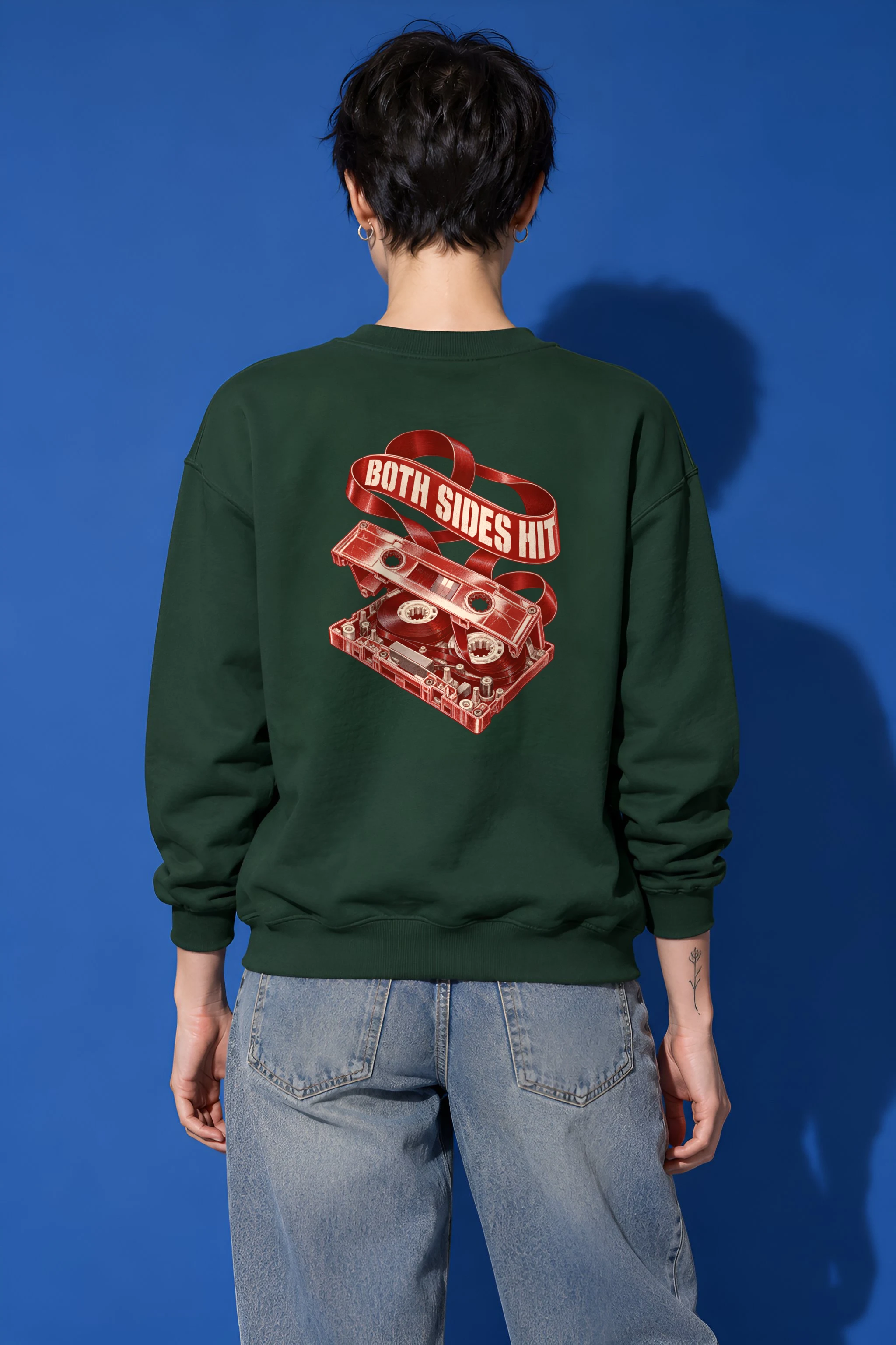 "Both Sides Hit" 1 Crewneck Sweatshirt