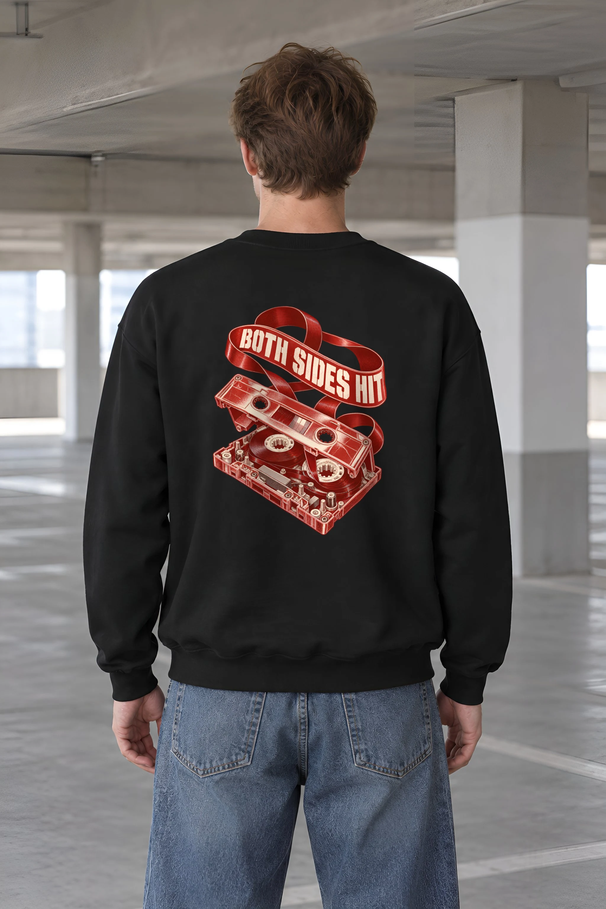 "Both Sides Hit" 1 Crewneck Sweatshirt