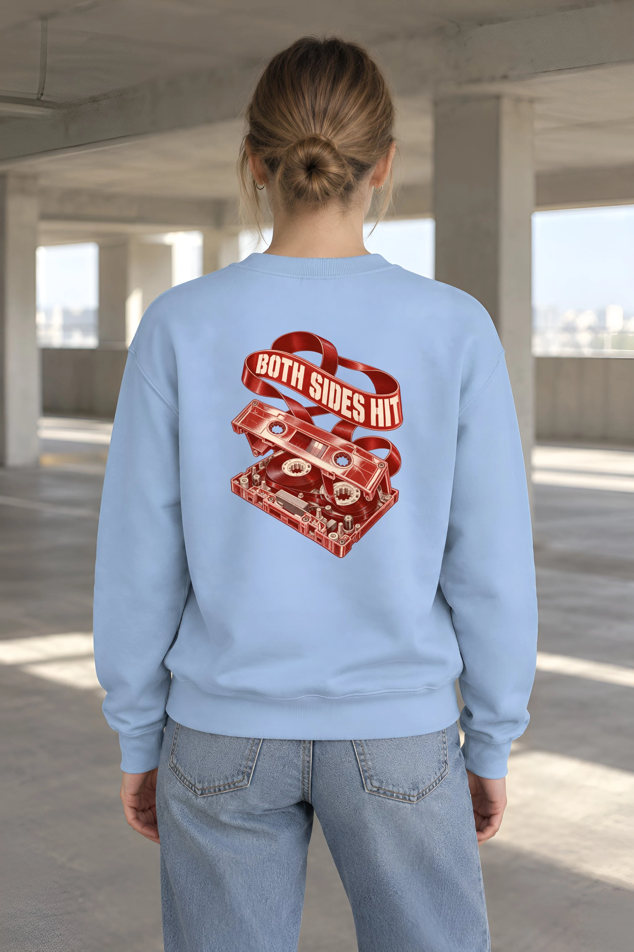 "Both Sides Hit" 1 Crewneck Sweatshirt