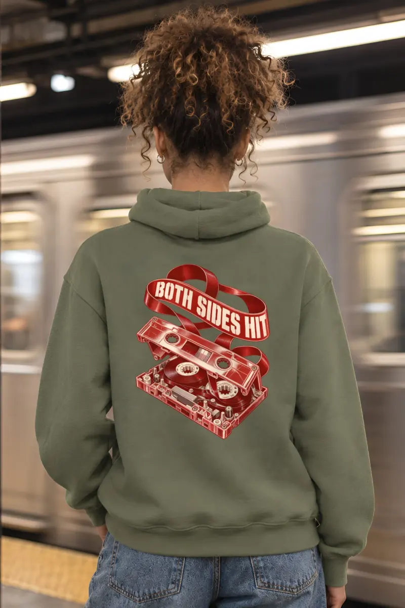 "Both Sides Hit" Heavy Blend Unisex Pullover Hoodie