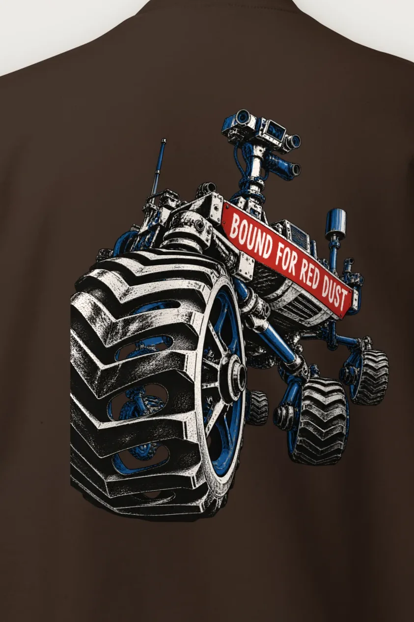 "Bound for Red Dust" Heavy Blend Unisex Crewneck Sweatshirt - the graphic up close