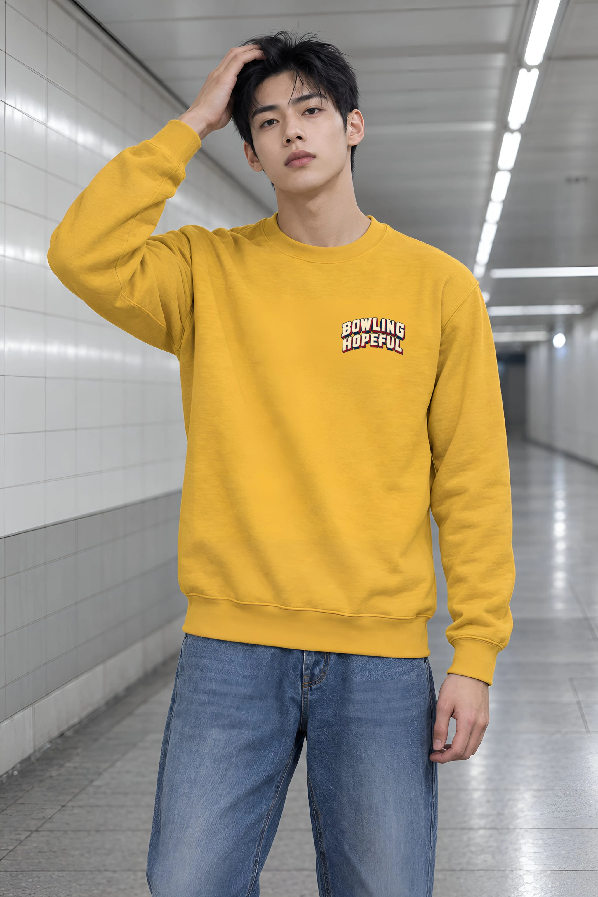"Bowling Hopeful" Heavy Blend Unisex Crewneck Sweatshirt