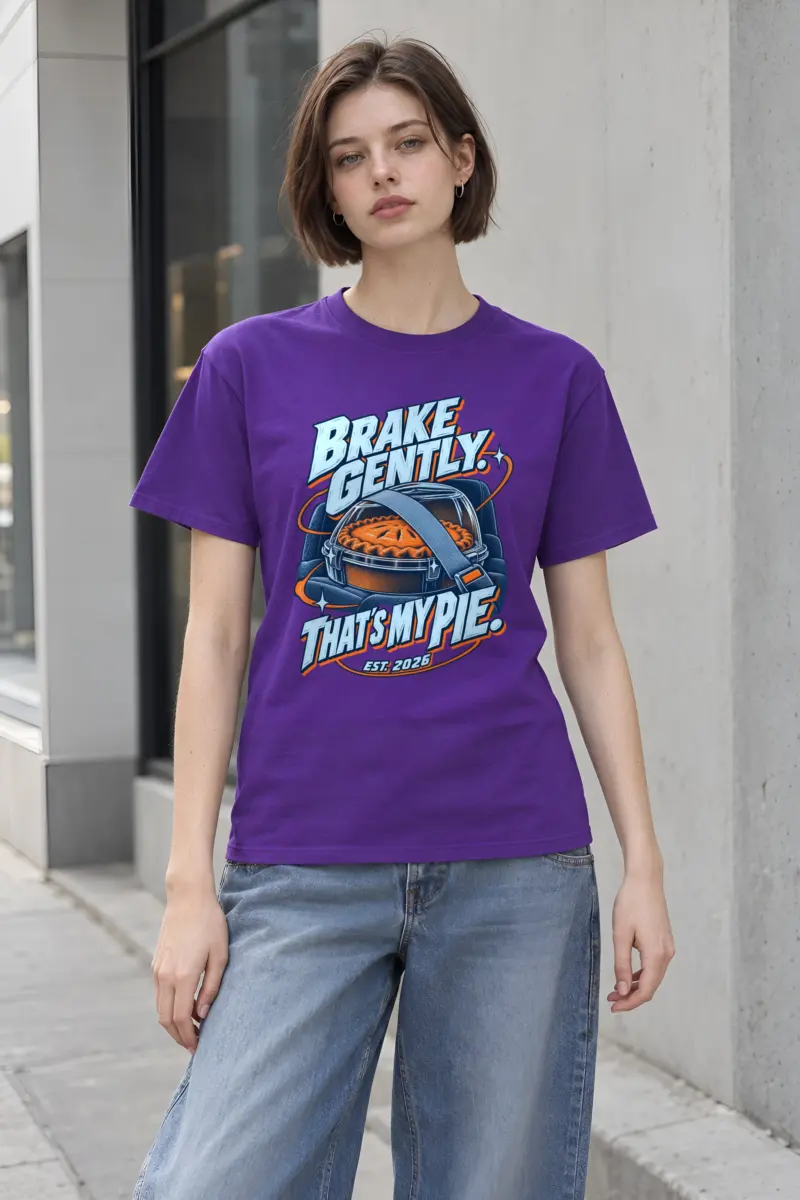 “Brake Gently” Heavyweight Unisex Crewneck T-shirt