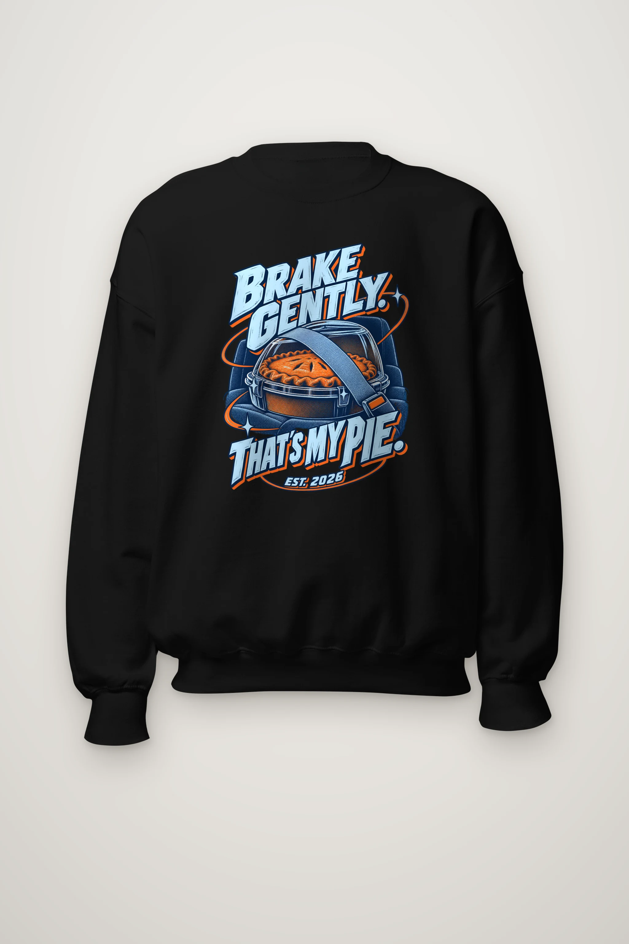 "Brake Gently Pie" Heavy Blend Unisex Crewneck Sweatshirt