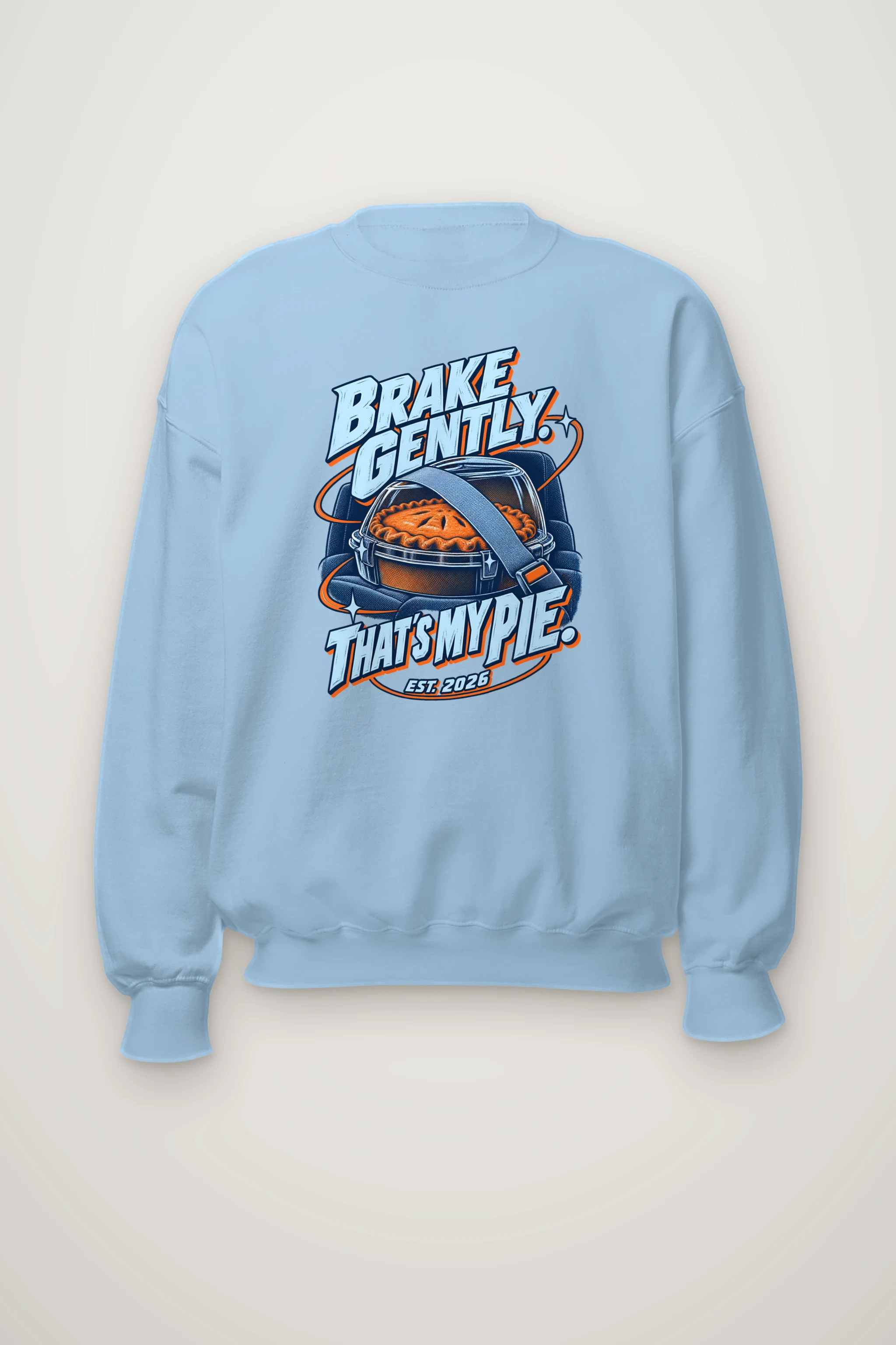 "Brake Gently Pie" Heavy Blend Unisex Crewneck Sweatshirt