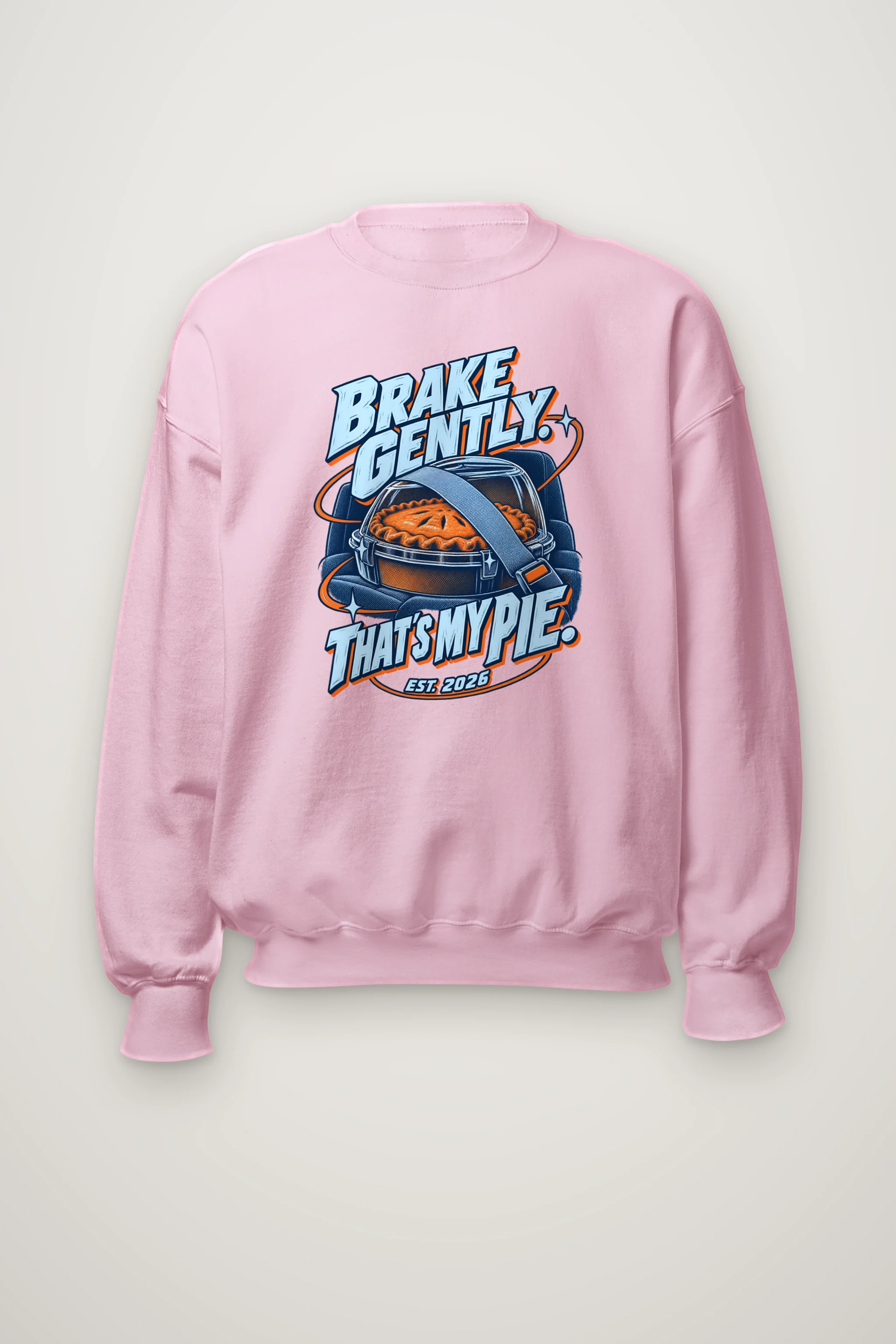 "Brake Gently Pie" Heavy Blend Unisex Crewneck Sweatshirt