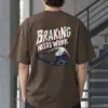 "Braking Needs Work" Men's Oversized Heavyweight Crewneck T-Shirt