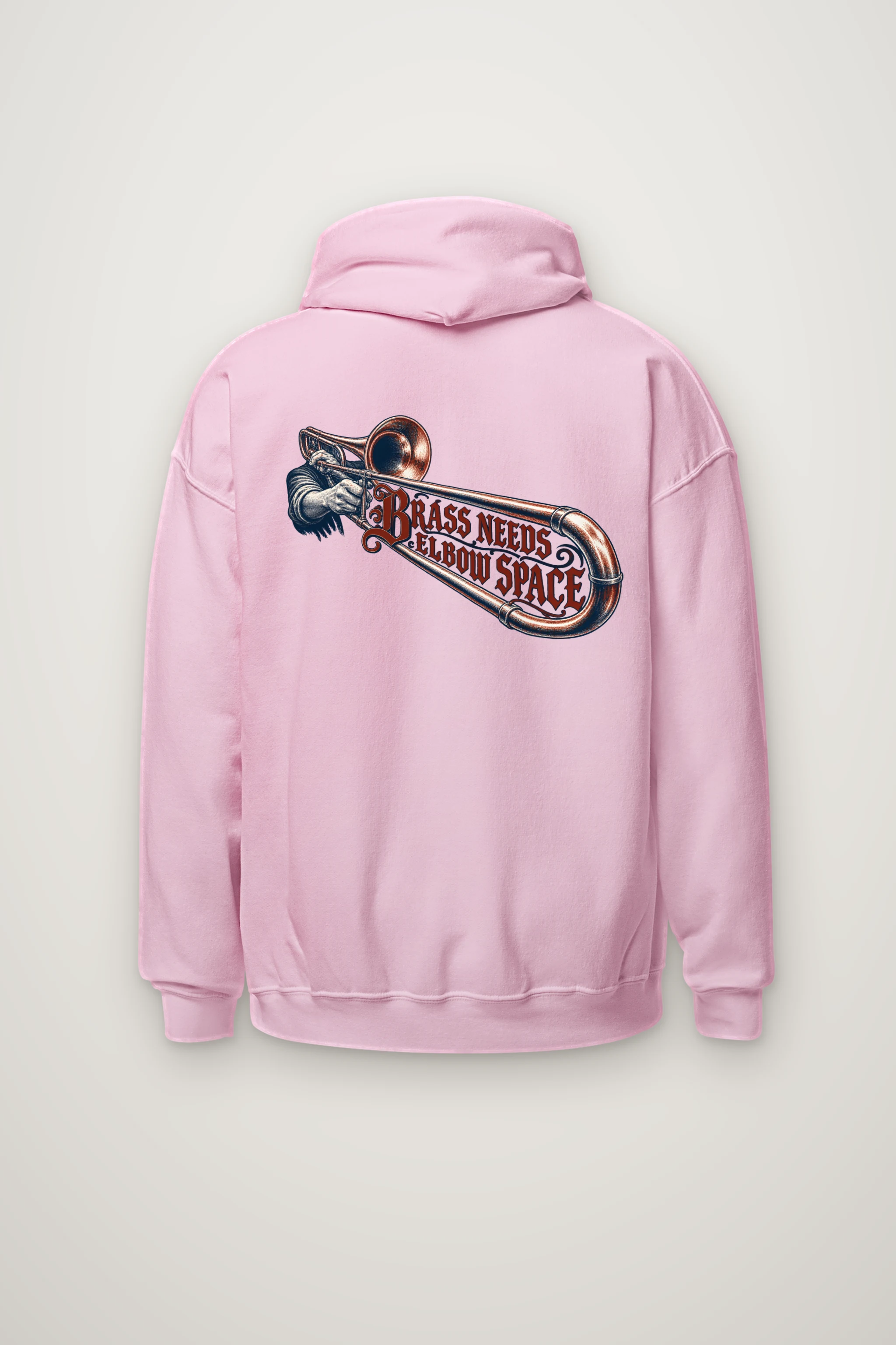 "Brass Needs Elbow Space" Heavy Blend Unisex Pullover Hoodie