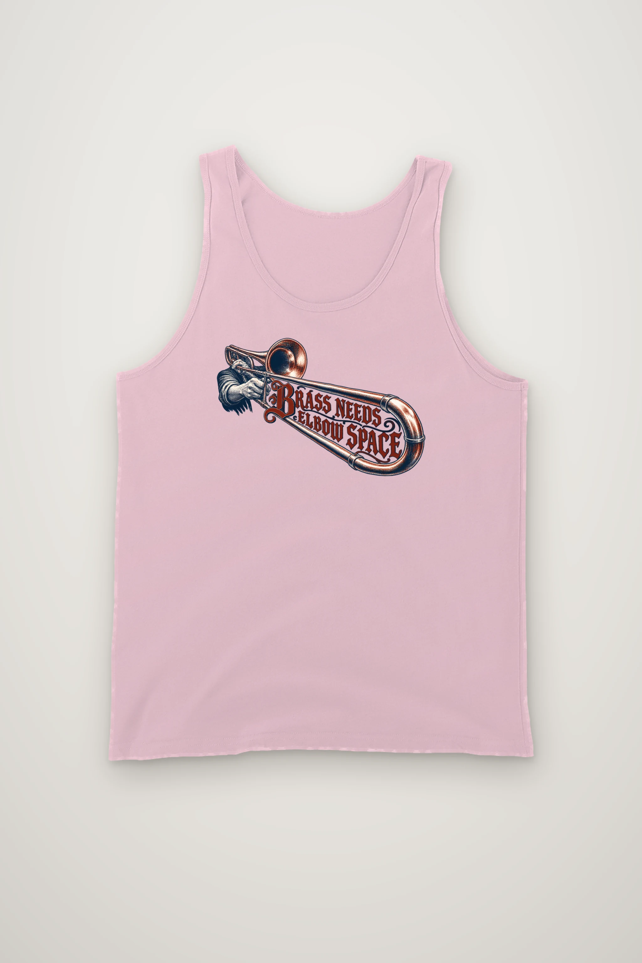 "Brass Needs Elbow Space" Unisex Jersey Tank