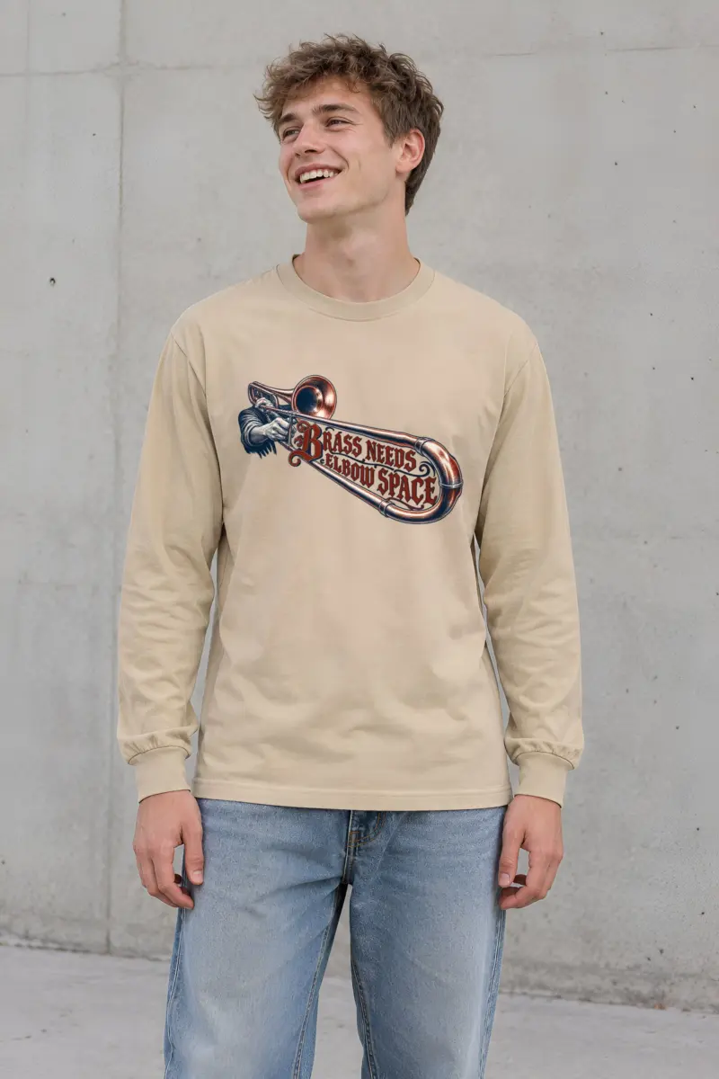 "Brass Needs Elbow Space" Unisex Longsleeve T-shirt