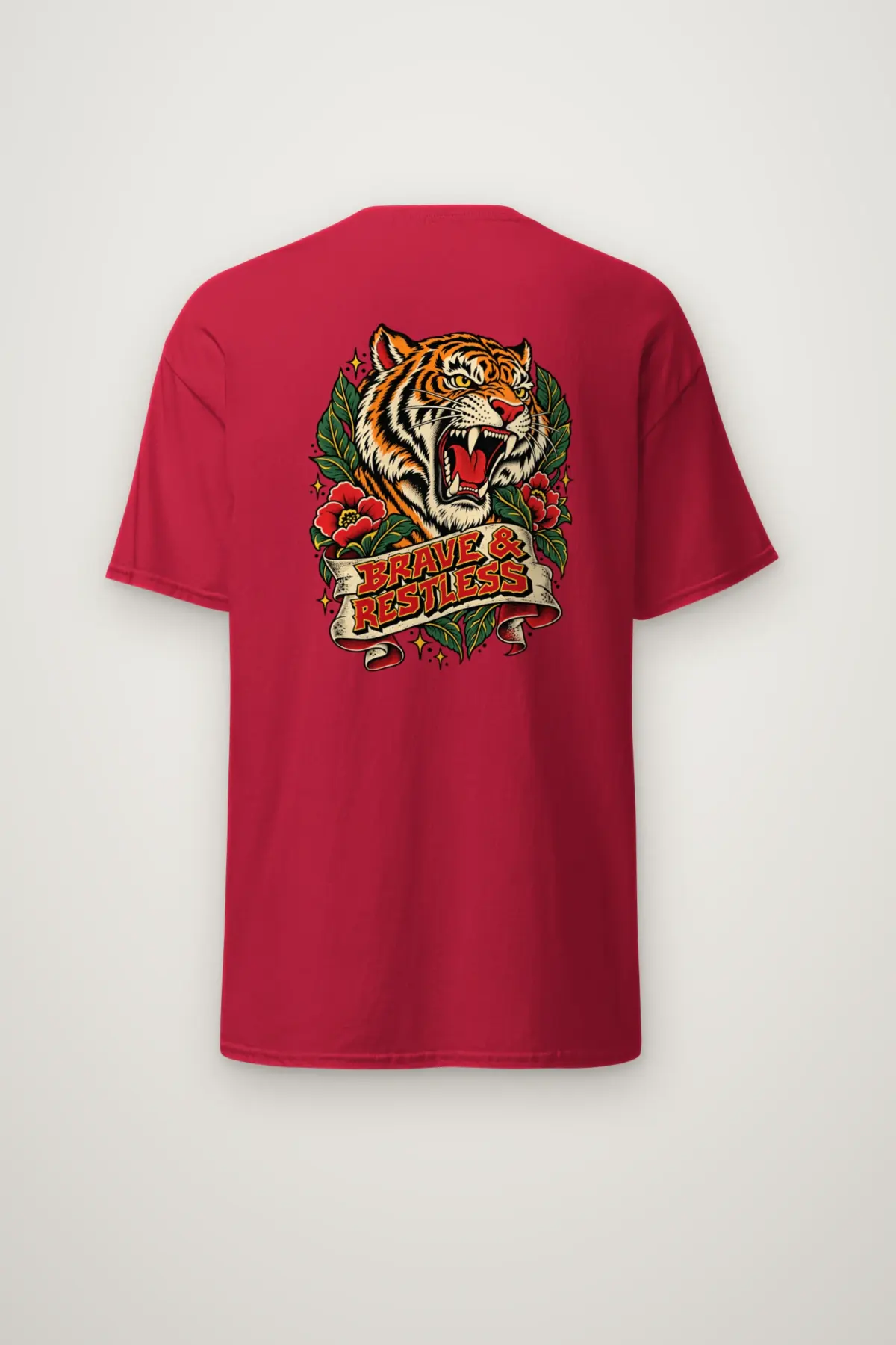 "Brave & Restless" Heavyweight Unisex Crewneck T-shirt