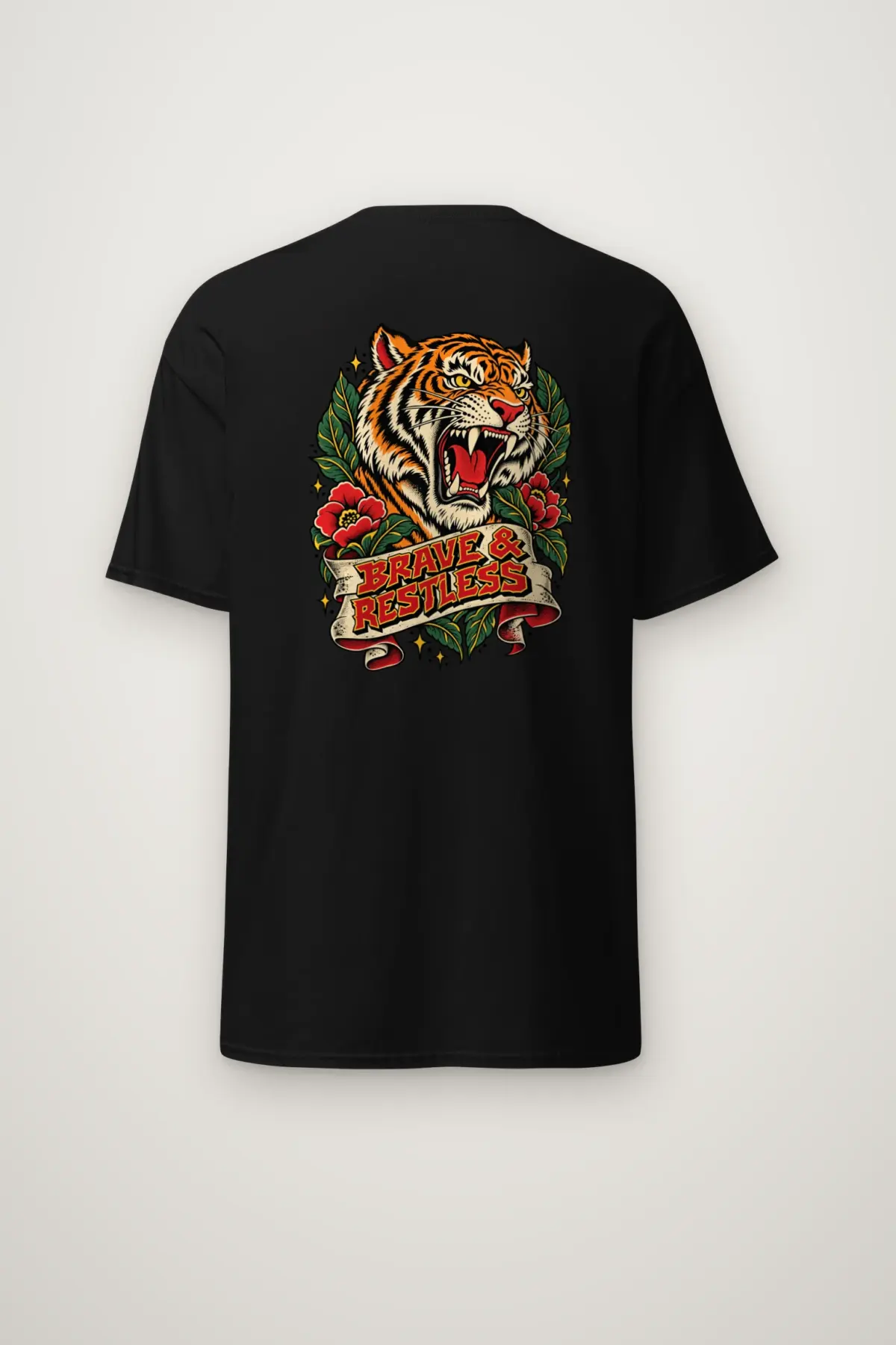 "Brave & Restless" Heavyweight Unisex Crewneck T-shirt